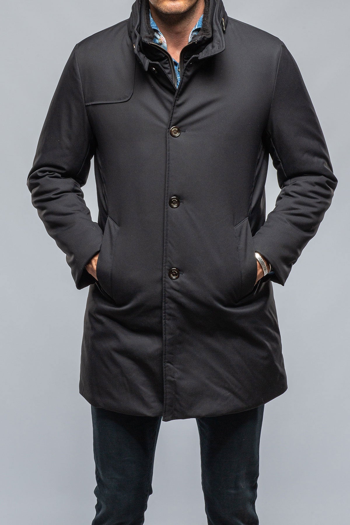 Fairmont Performance Overcoat In Charcoal | Warehouse - Mens - Outerwear - Cloth | Gimo's