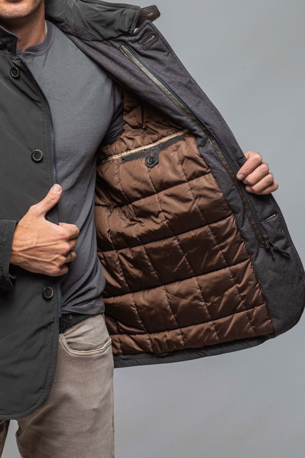 Wylie Insulated Shell In Slate | Warehouse - Mens - Outerwear - Cloth | Gimo's