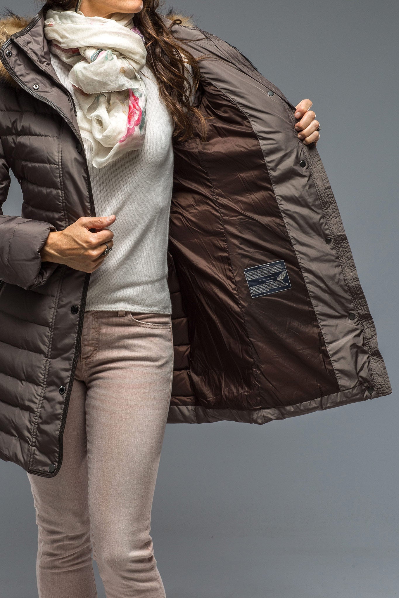 Thalia Long Down Coat | Warehouse - Ladies - Outerwear - Cloth | Gimo's