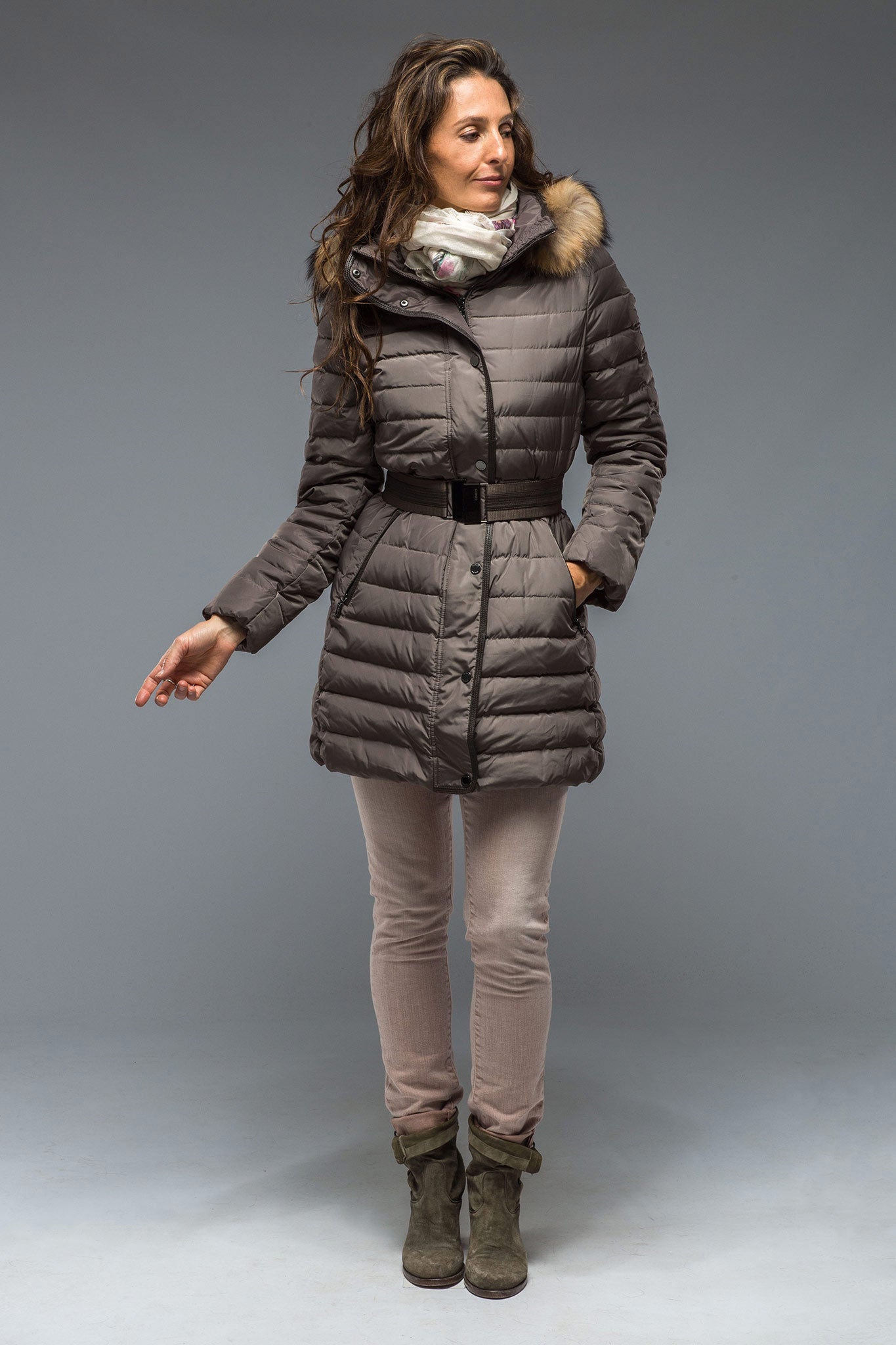 Thalia Long Down Coat | Warehouse - Ladies - Outerwear - Cloth | Gimo's