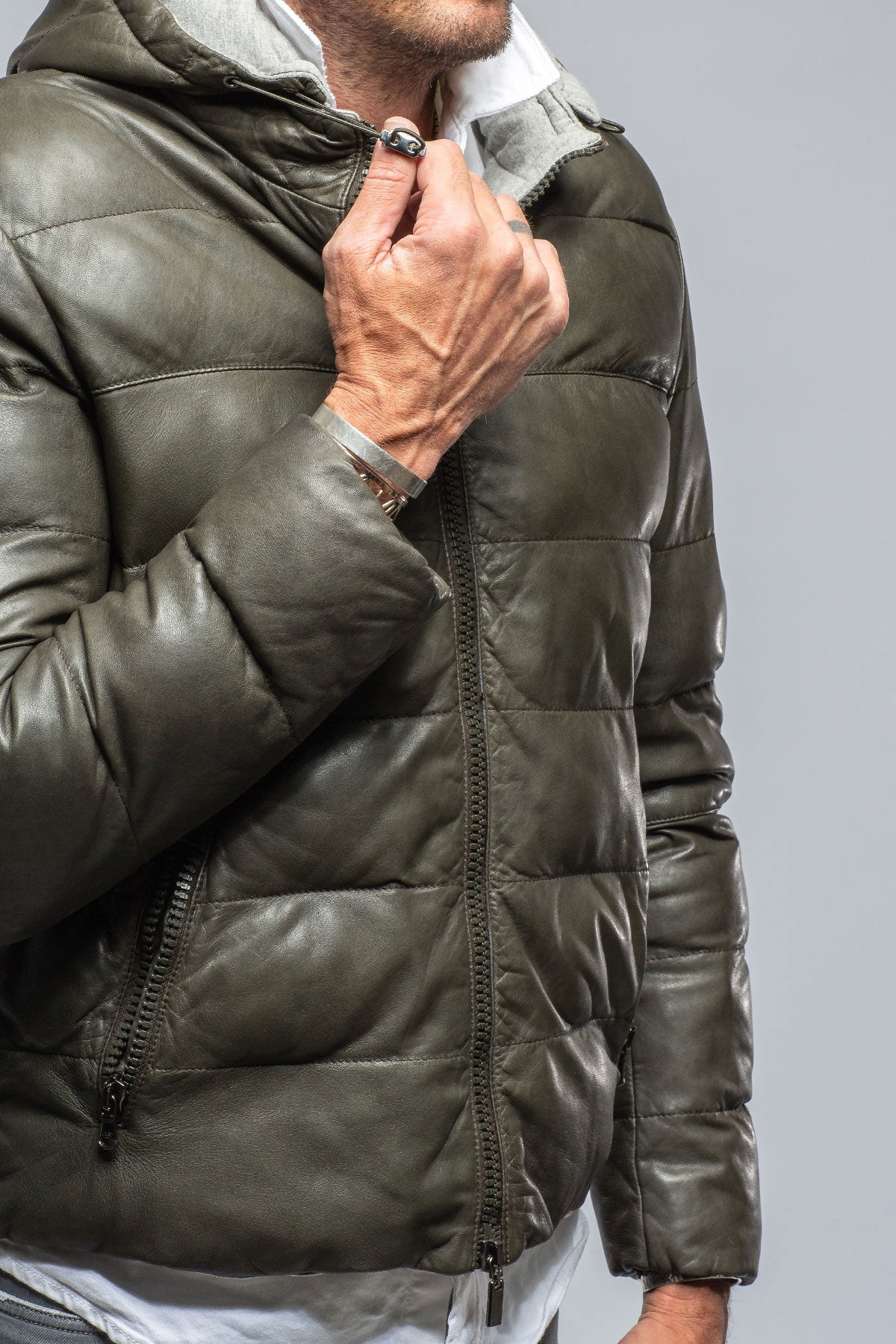 St. Anton Leather Puffer | Mens - Outerwear - Leather | Gimo's