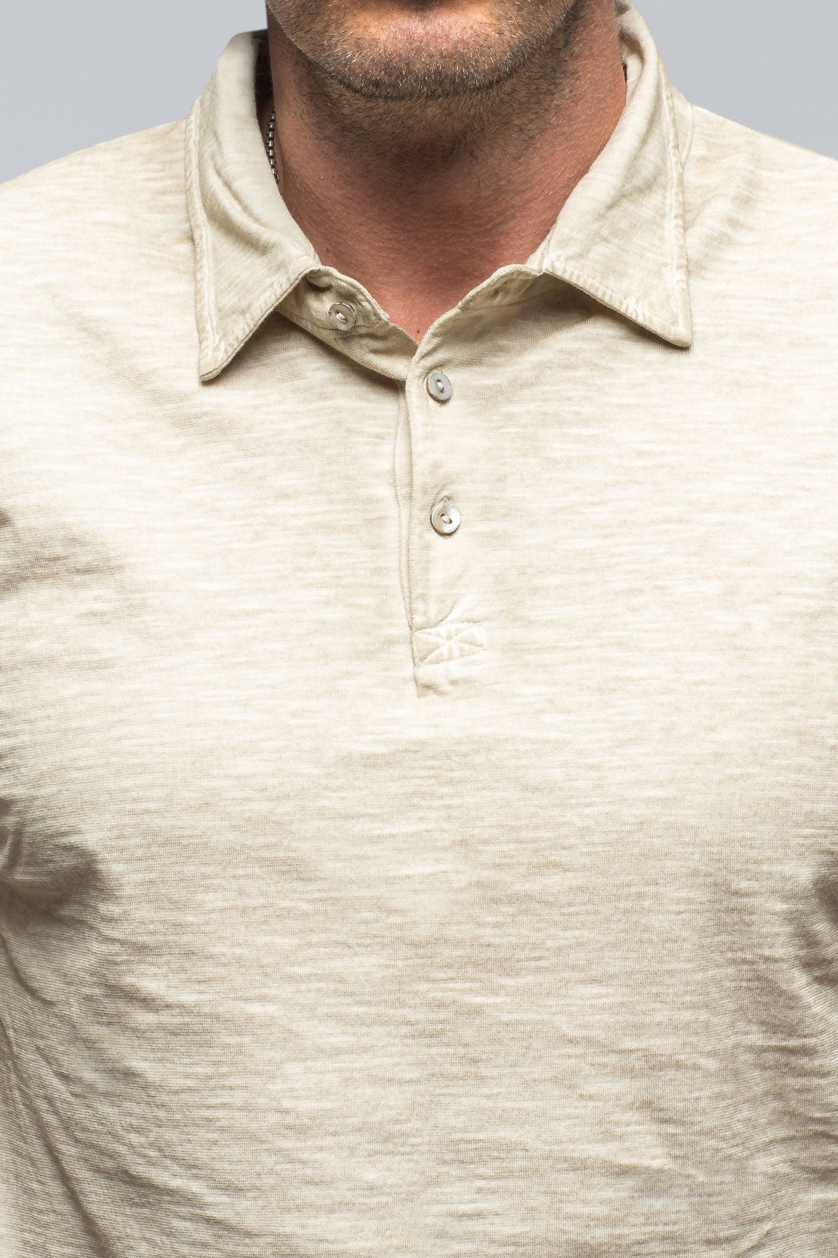 Soho Polo in Pearl | Mens - Shirts - Polos | Gimo's Cotton