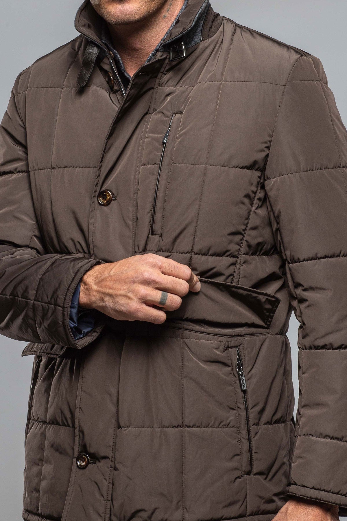 Edison Quilted Jacket In Military | Warehouse - Mens - Outerwear - Cloth | Gimo's