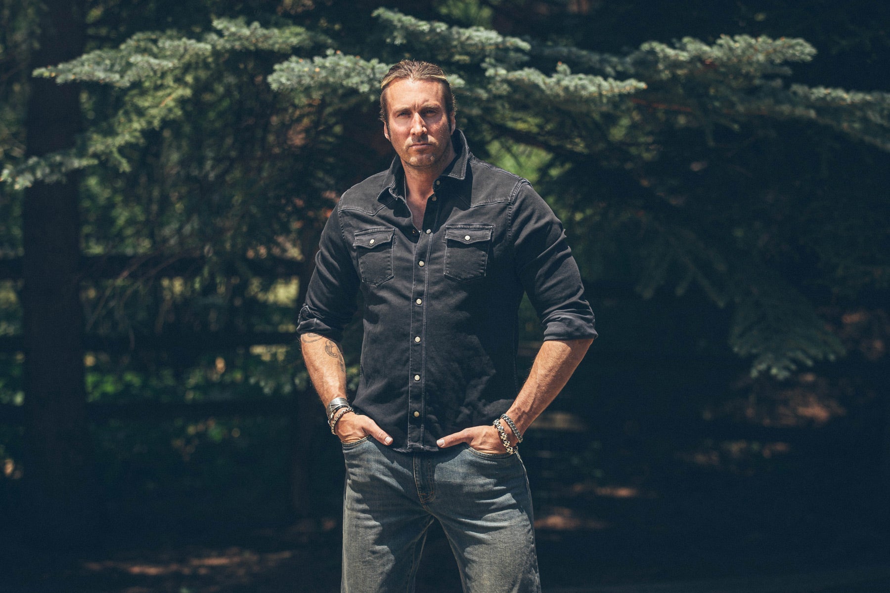 Roper Over-Dyed Western Snap Shirt In Nero - AXEL'S