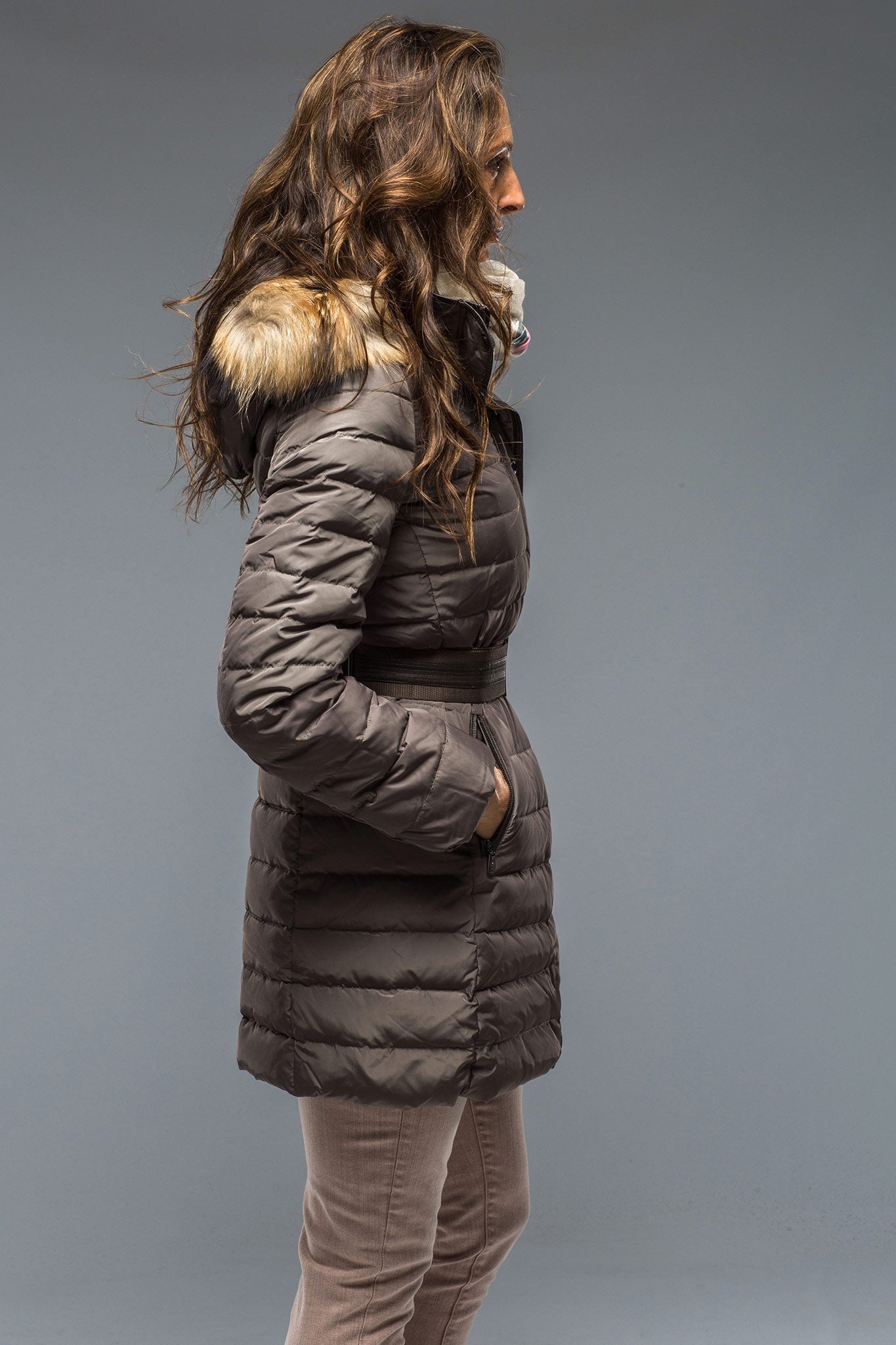 Thalia Long Down Coat | Warehouse - Ladies - Outerwear - Cloth | Gimo's