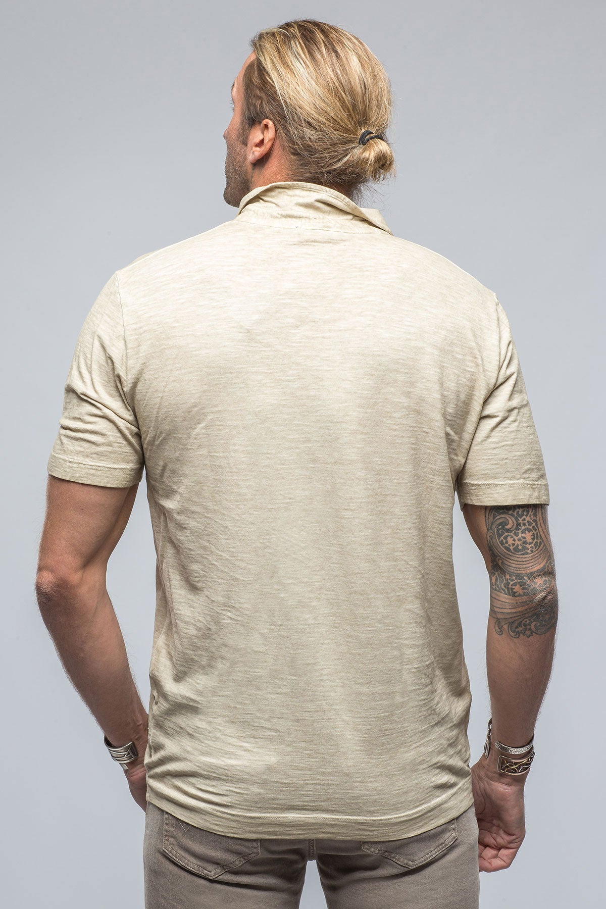 Soho Polo in Pearl | Mens - Shirts - Polos | Gimo's Cotton