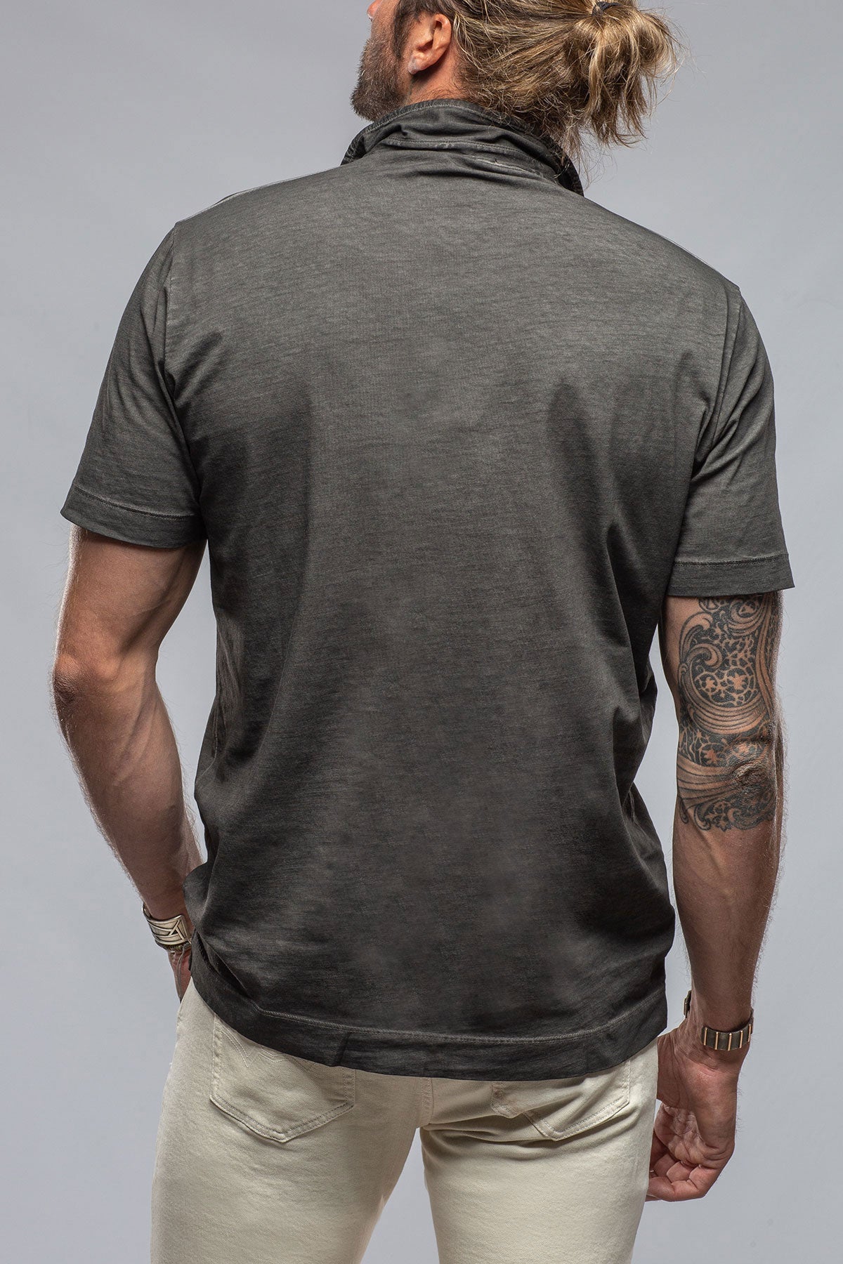 Soho Polo in Charcoal | Mens - Shirts - Polos | Gimo's Cotton