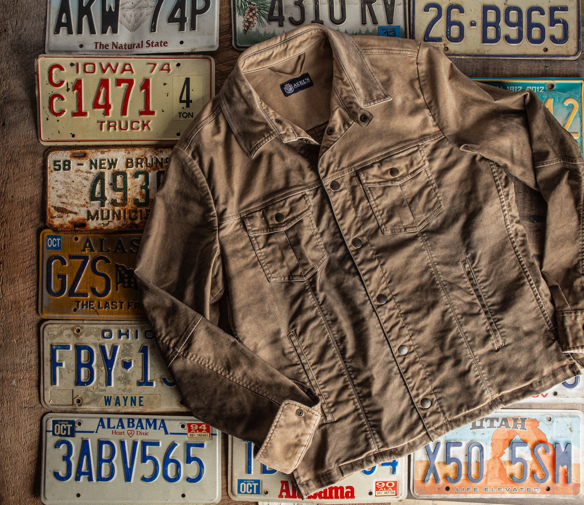 Diesel Moleskin Jacket In Desert - AXEL'S