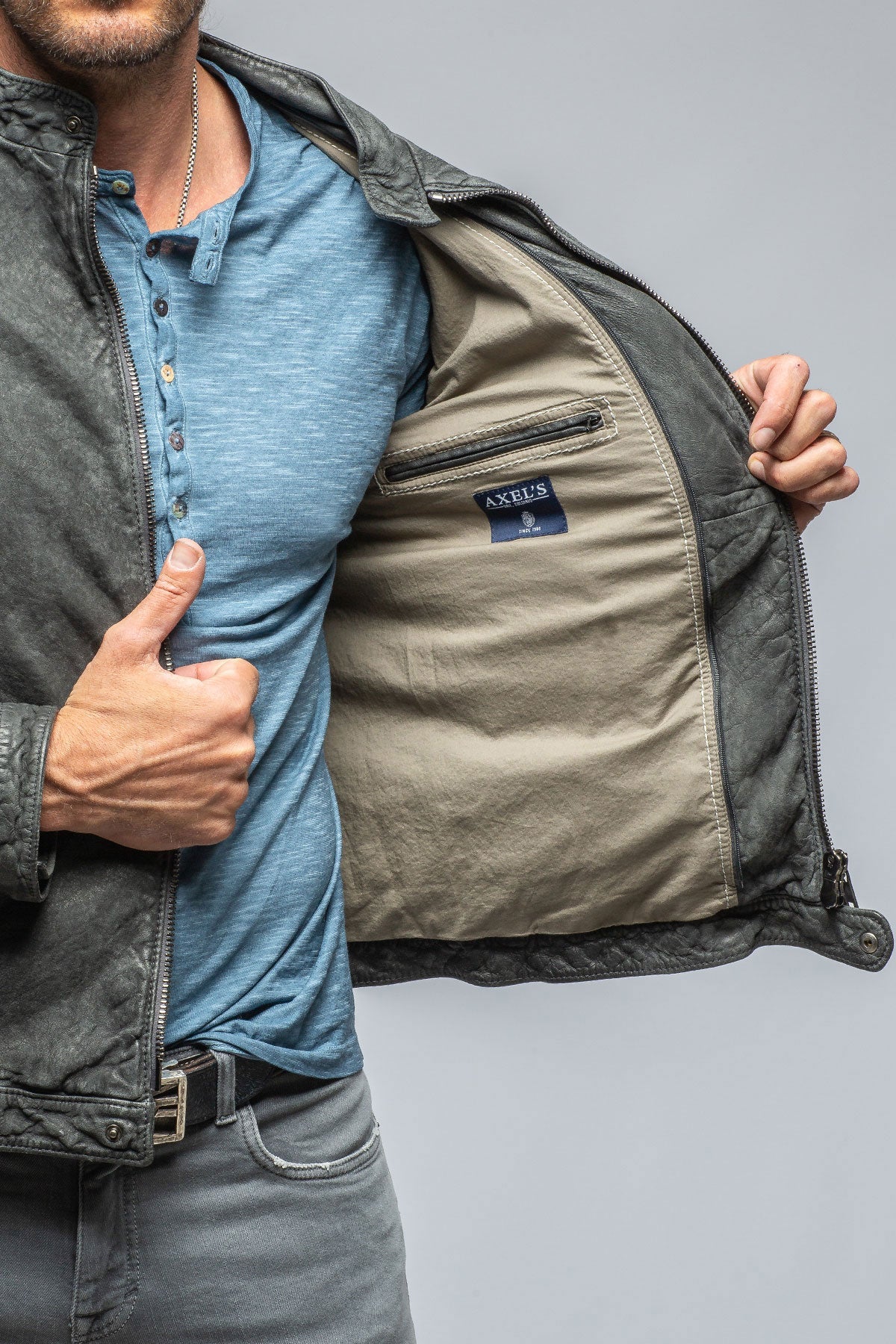 Cerano Hooded Jacket | Mens - Outerwear - Leather | Gimo's