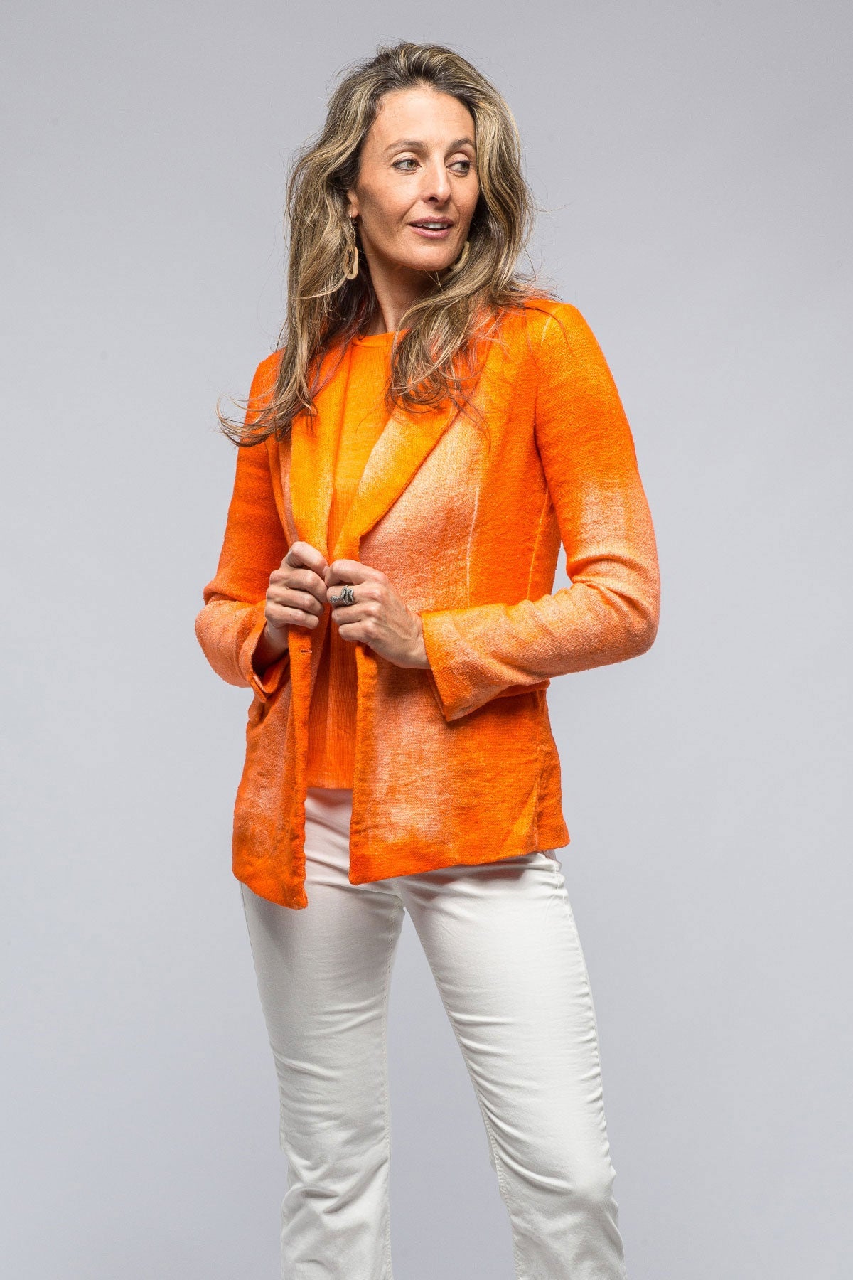 Roberta Shaded Jacket In Persimmons | Ladies - Tailored - Jackets | Avant Toi