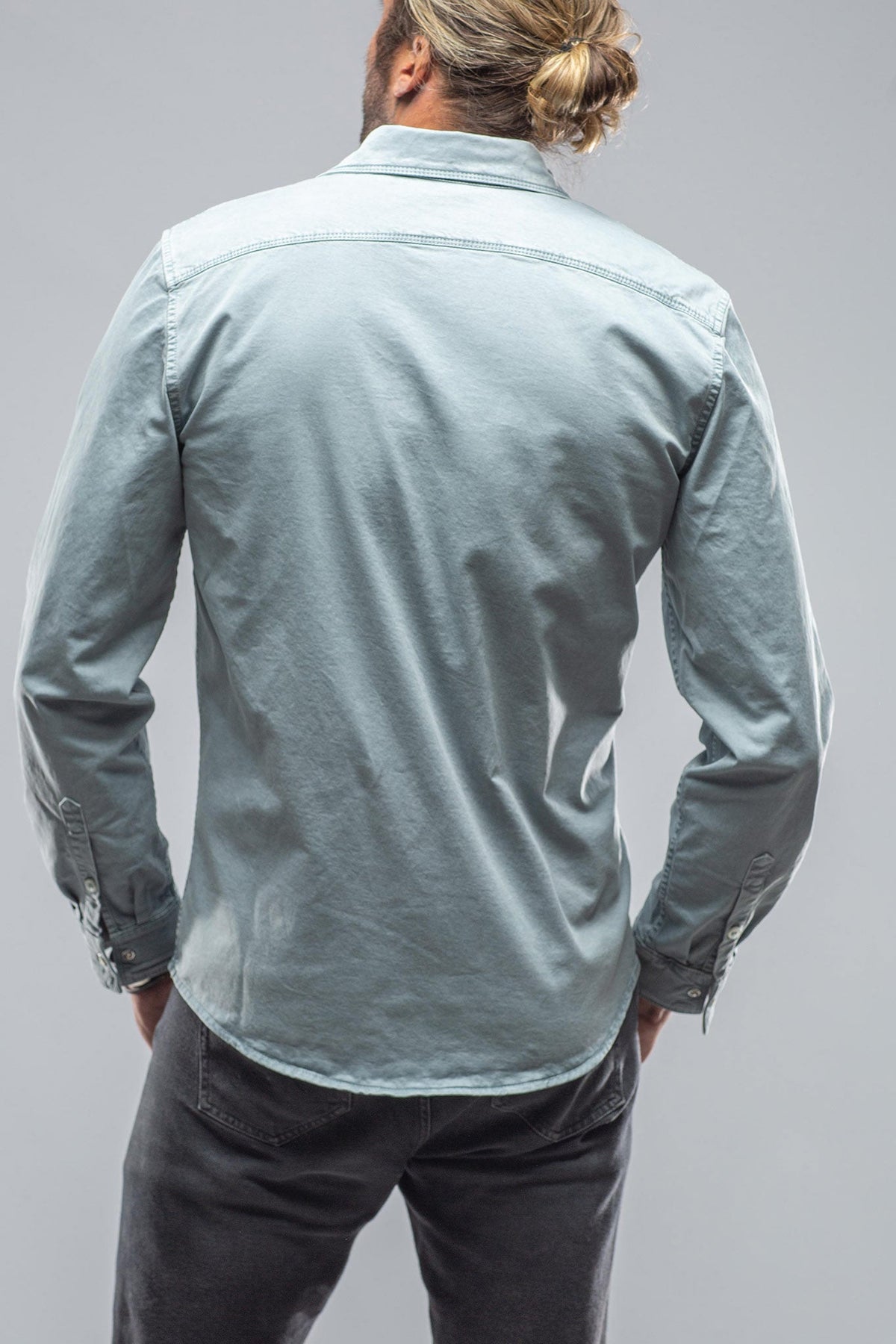 Axel's Premium Denim | Cassidy Snap Shirt In Turchese | Mens - Snap Shirts