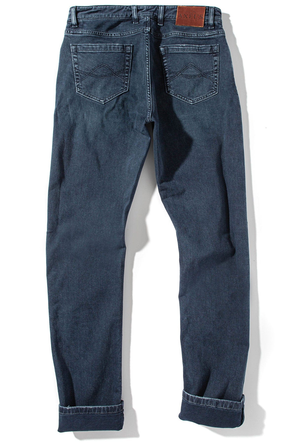 Silverton Worn-In Slim Straight Denim In Blu Oxford - AXEL'S