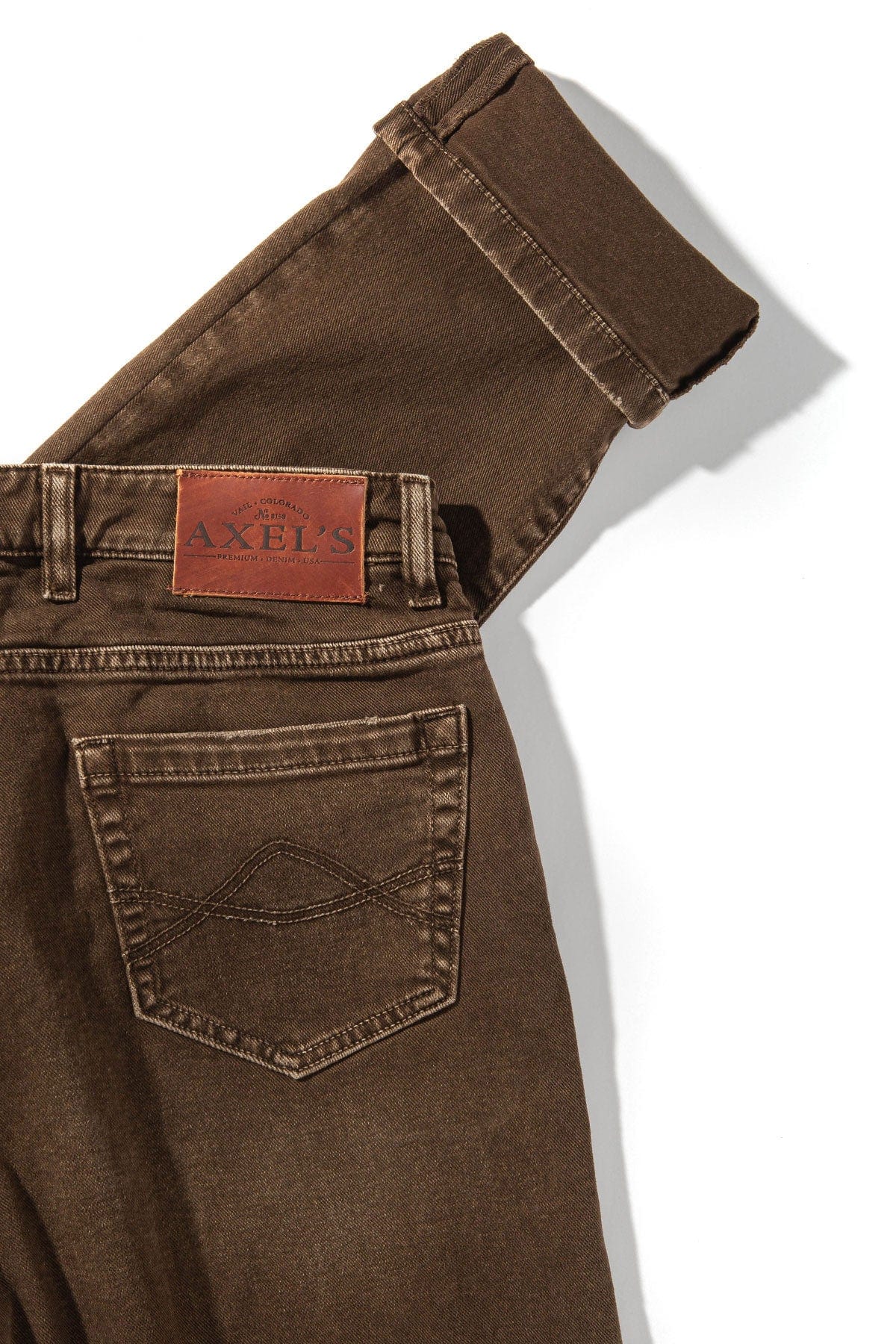 Silverton Worn-In Slim Straight Denim In Liquirizia - AXEL'S