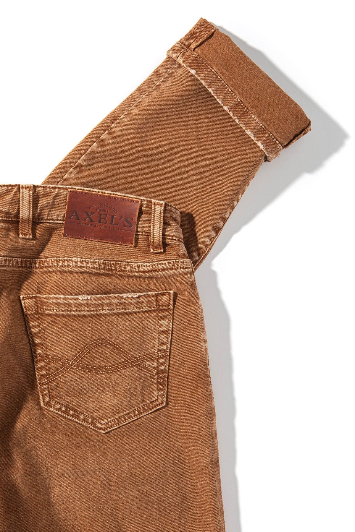 Silverton Worn-In Slim Straight Denim In Ruggine - AXEL'S