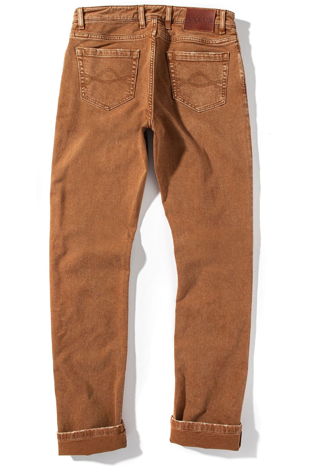 Silverton Worn-In Slim Straight Denim In Ruggine - AXEL'S