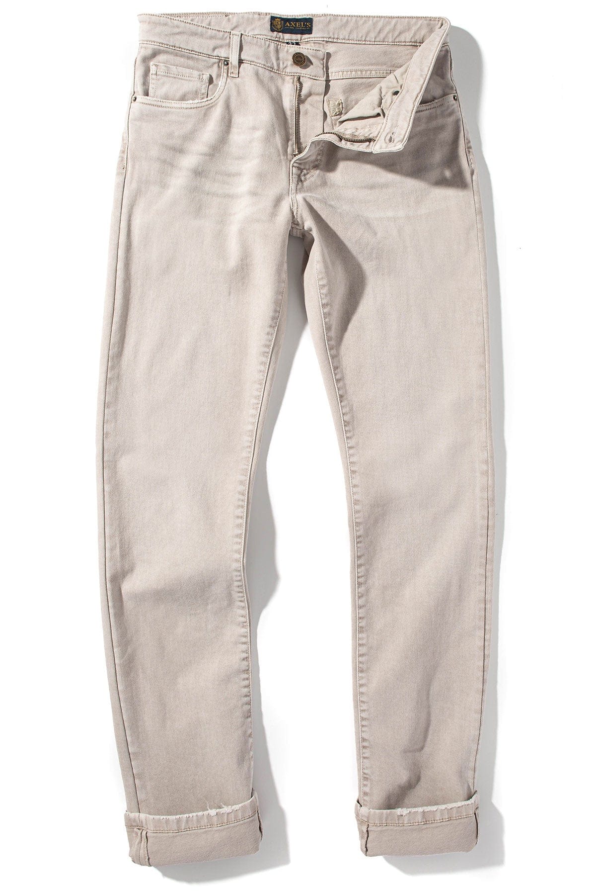 Silverton Worn-In Slim Straight Denim In Sasso - AXEL'S