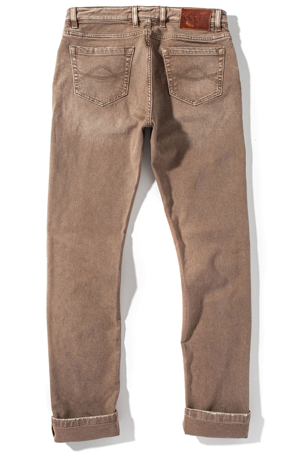 Silverton Worn-In Slim Straight Denim In Tortora - AXEL'S