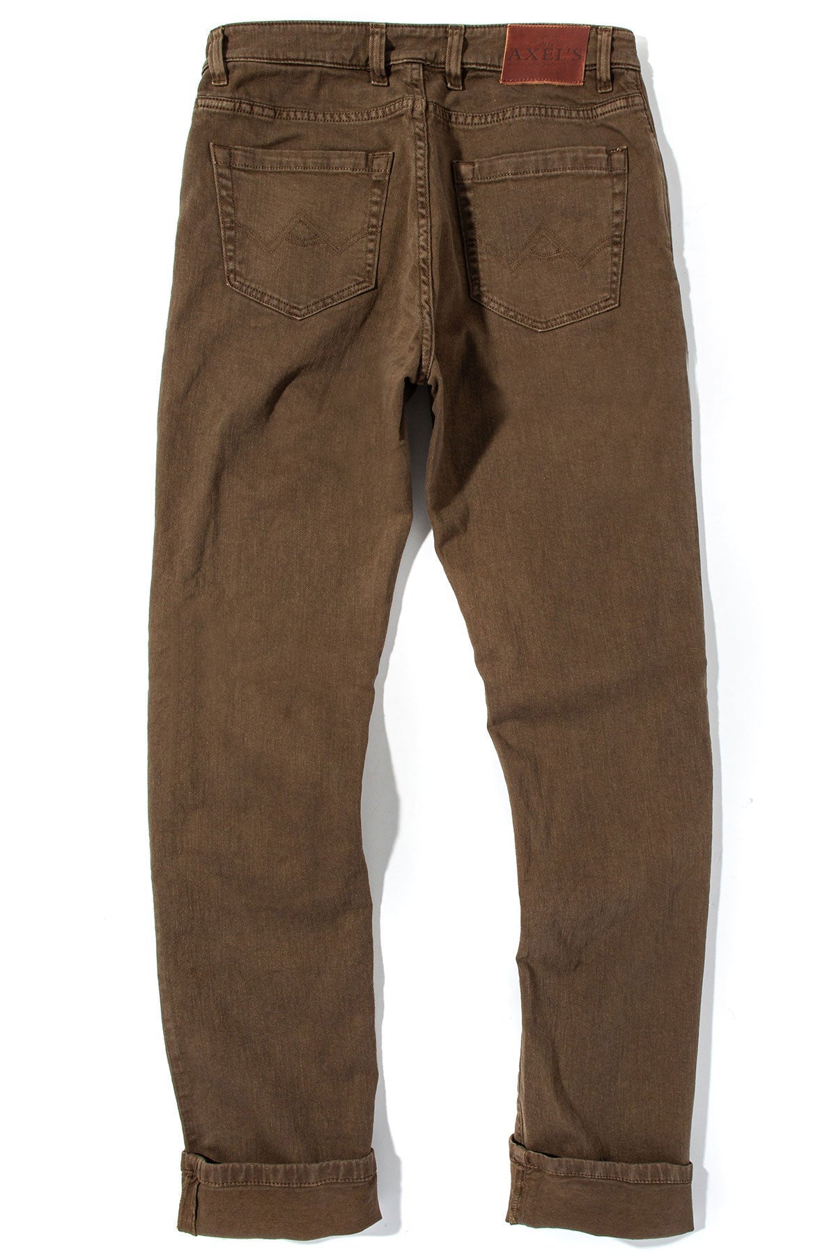 Axel's Premium Denim | Taos Slim Cotton/Linen Denim in Liquirizia | Mens - Pants - 5 Pocket