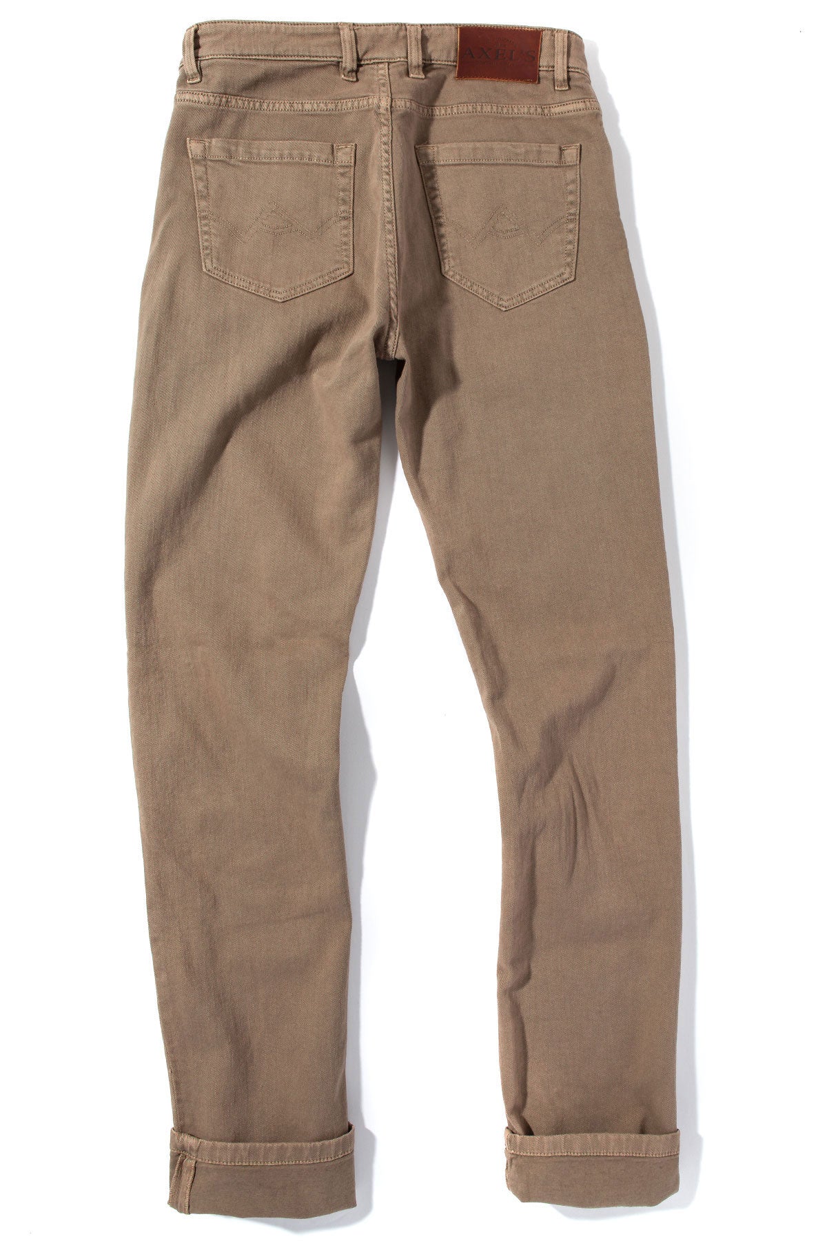 Axel's Premium Denim | Taos Slim Cotton/Linen Denim in Tortora | Mens - Pants - 5 Pocket