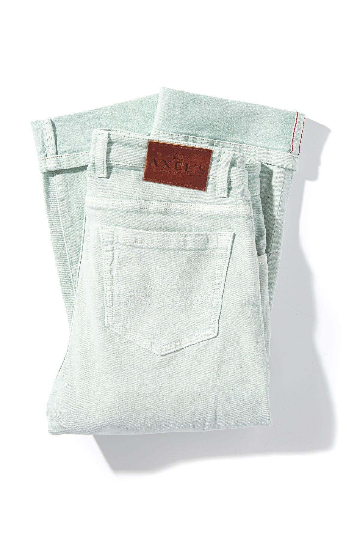 Tucson Selvedge Denim In Spearmint - AXEL'S
