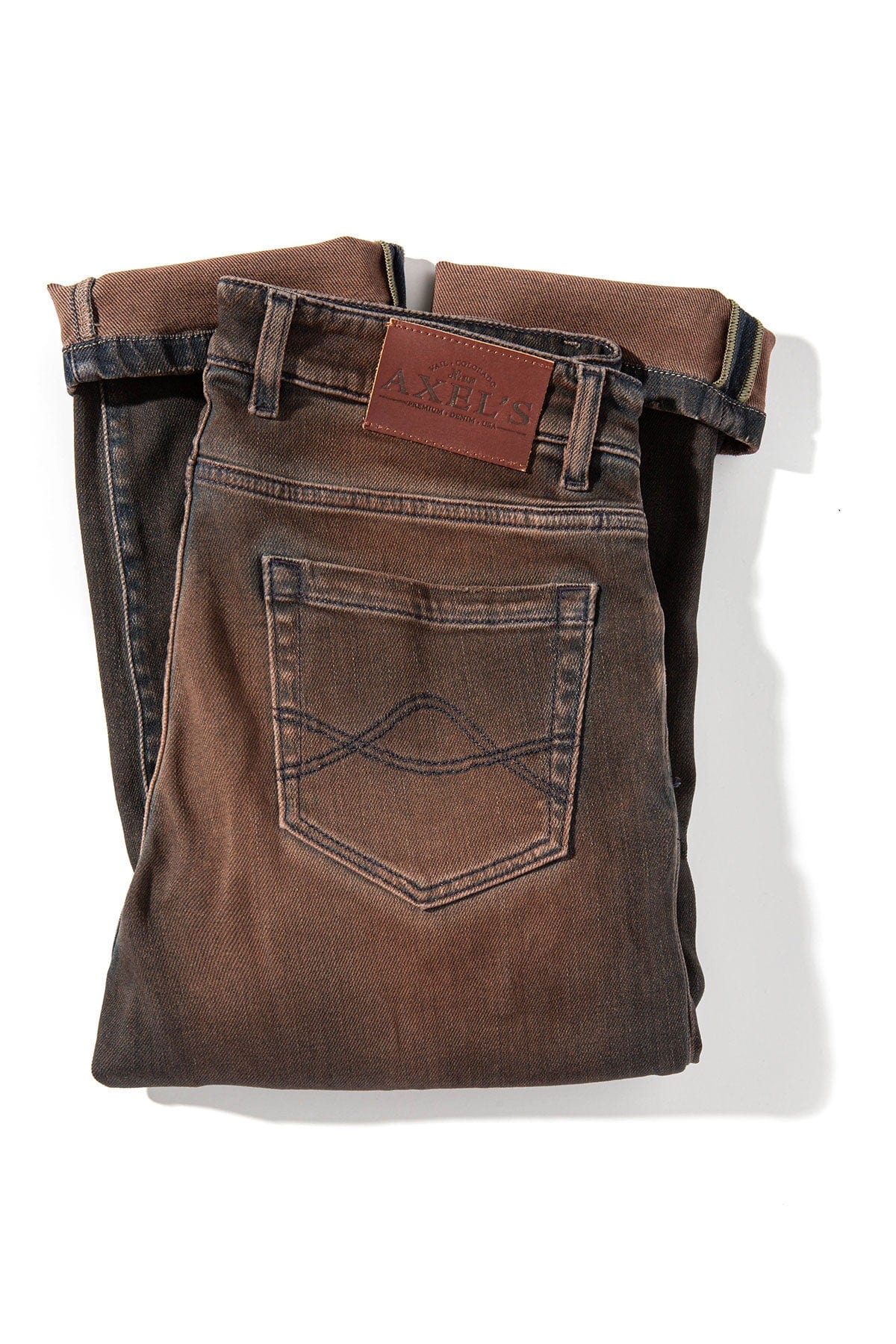 Waylon Over-Dyed Stretch Denim In Desert - AXEL'S