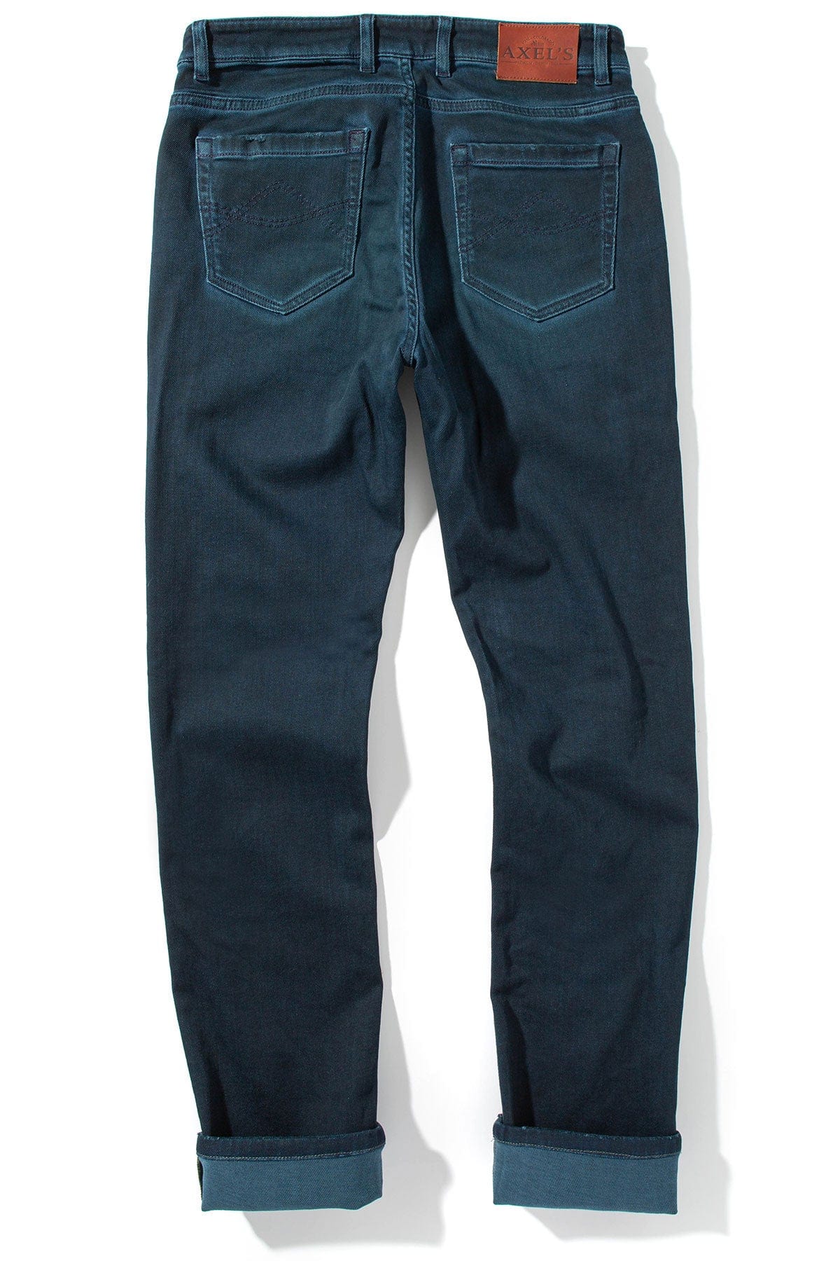 Waylon Over-Dyed Stretch Denim In Petroleo - AXEL'S