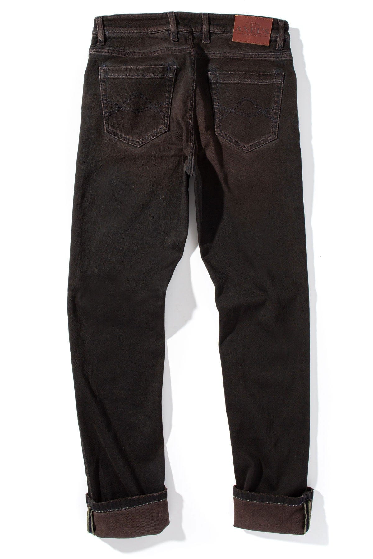 Waylon Over-Dyed Stretch Denim In Wenge - AXEL'S
