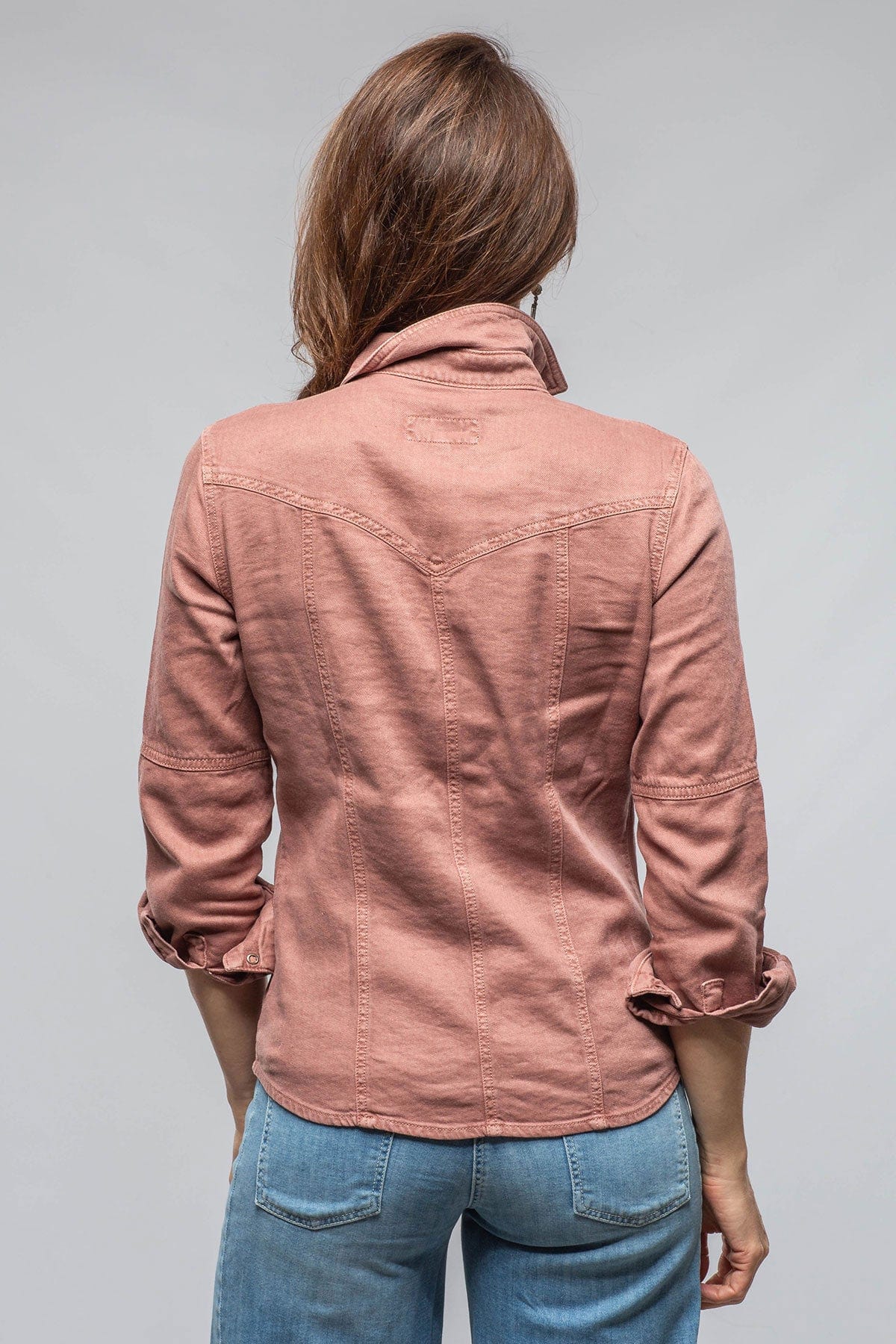 Yarmony Linen-Cotton Snap Shirt In Arrancio - AXEL'S
