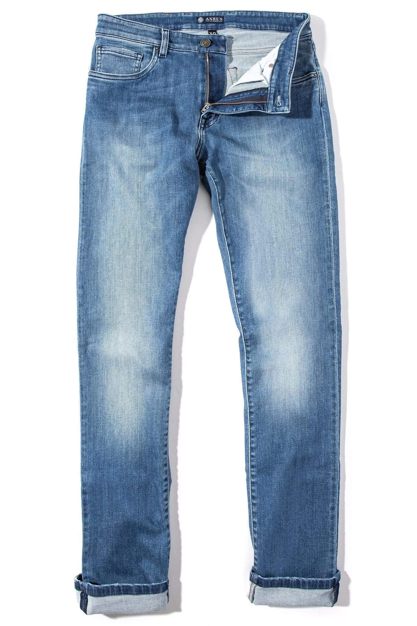 Jebel Jean in Mid Dark Blue Denim - AXEL'S