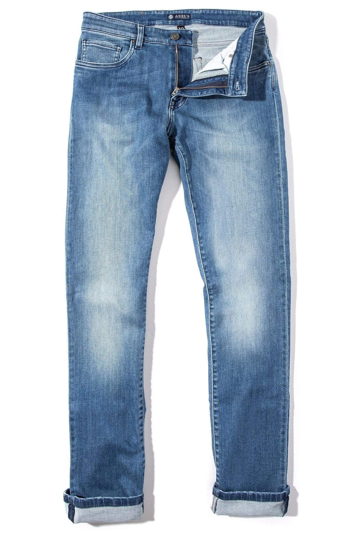 Jebel Jean in Mid Dark Blue Denim - AXEL'S