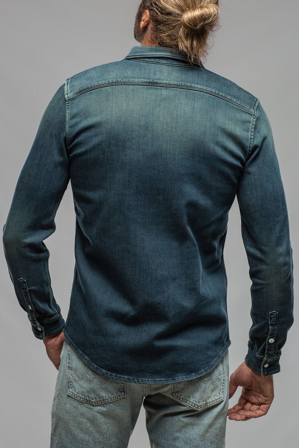 Roper Over-Dyed Western Snap Shirt In Cactus - AXEL'S