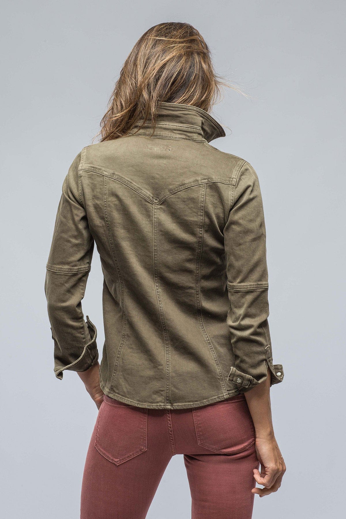 Sweetwater Denim Shirt In Army Green - AXEL'S