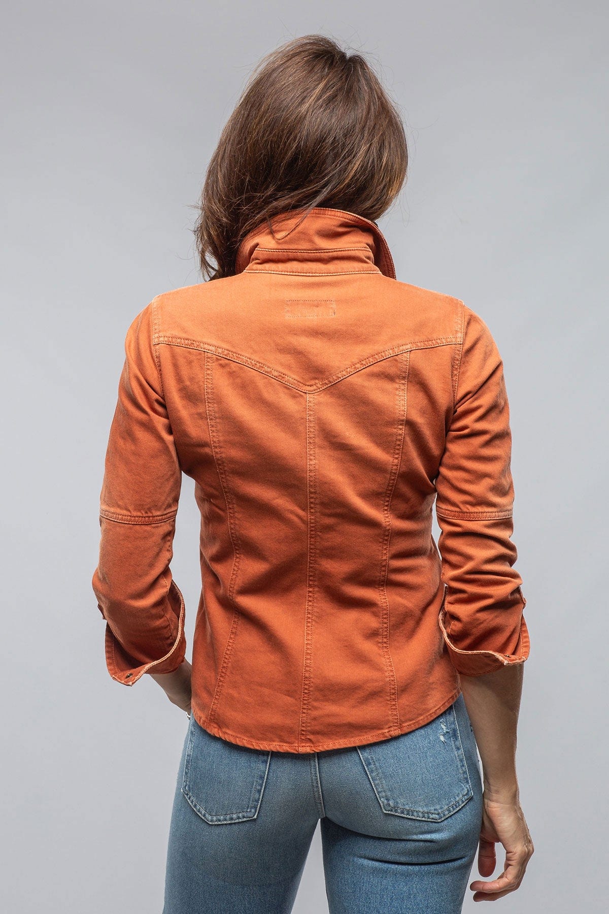 Axel's Premium Denim Sweetwater Denim Shirt In Coccio | Ladies - Snap Shirts