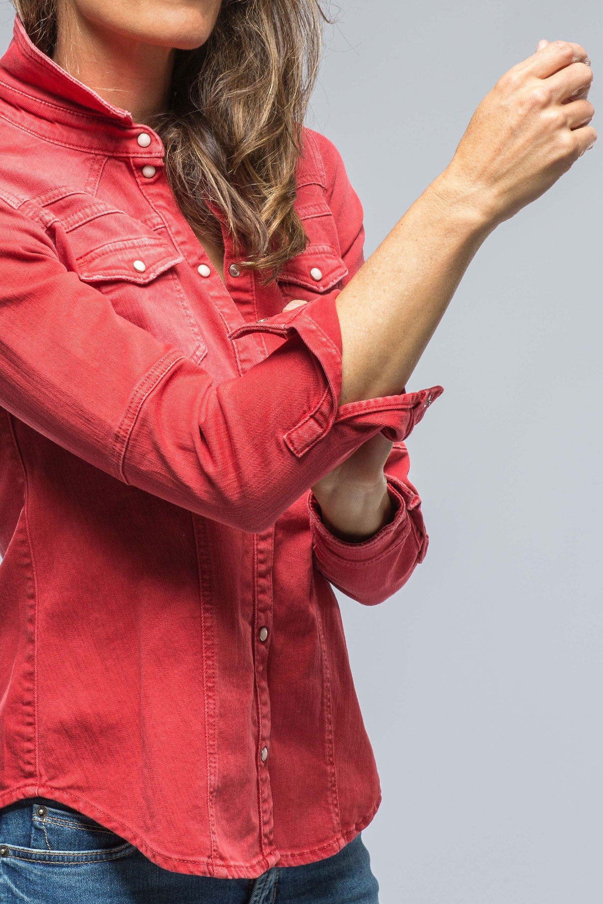 Sweetwater Denim Shirt In Corallo - AXEL'S