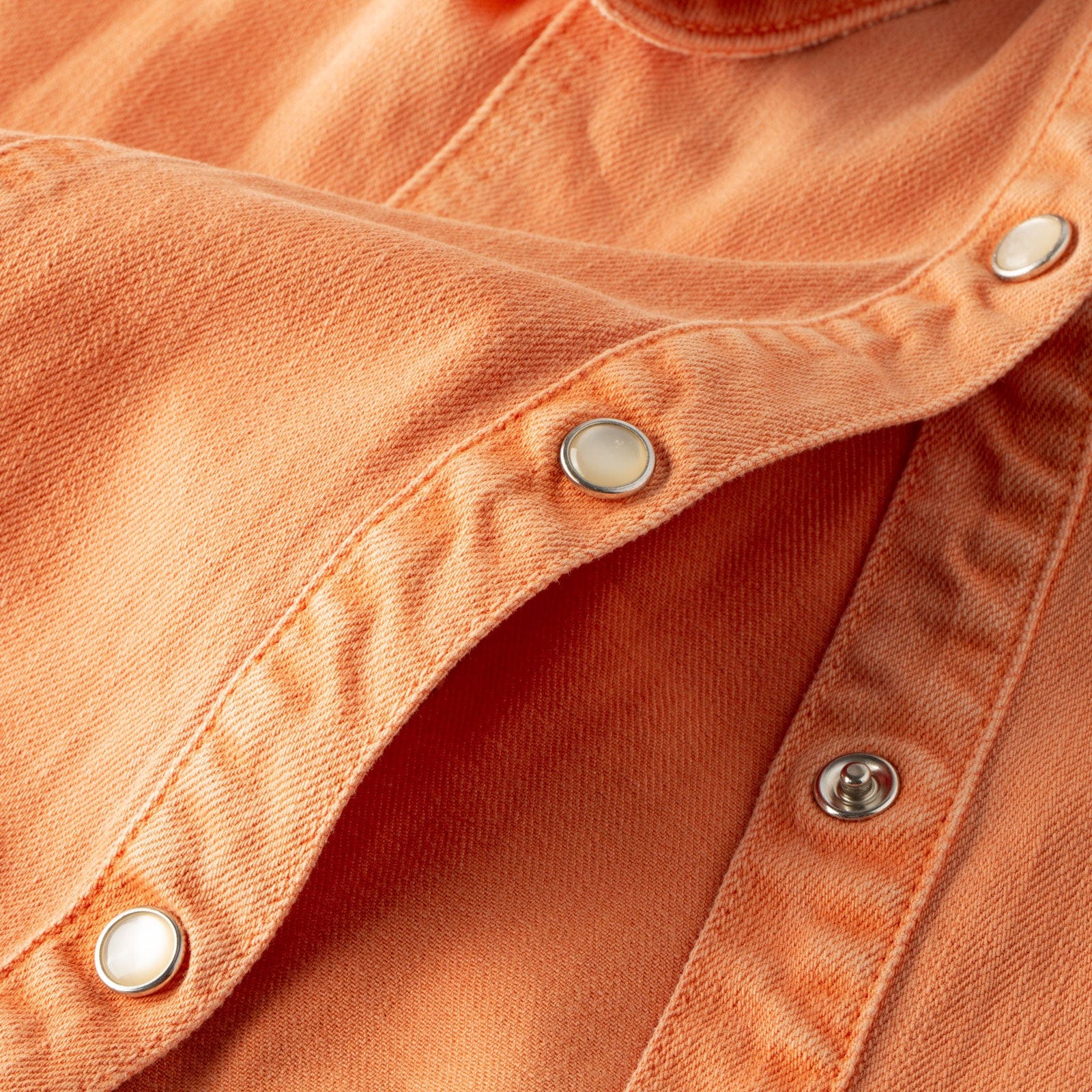 Sweetwater Denim Shirt In Tangerine - AXEL'S