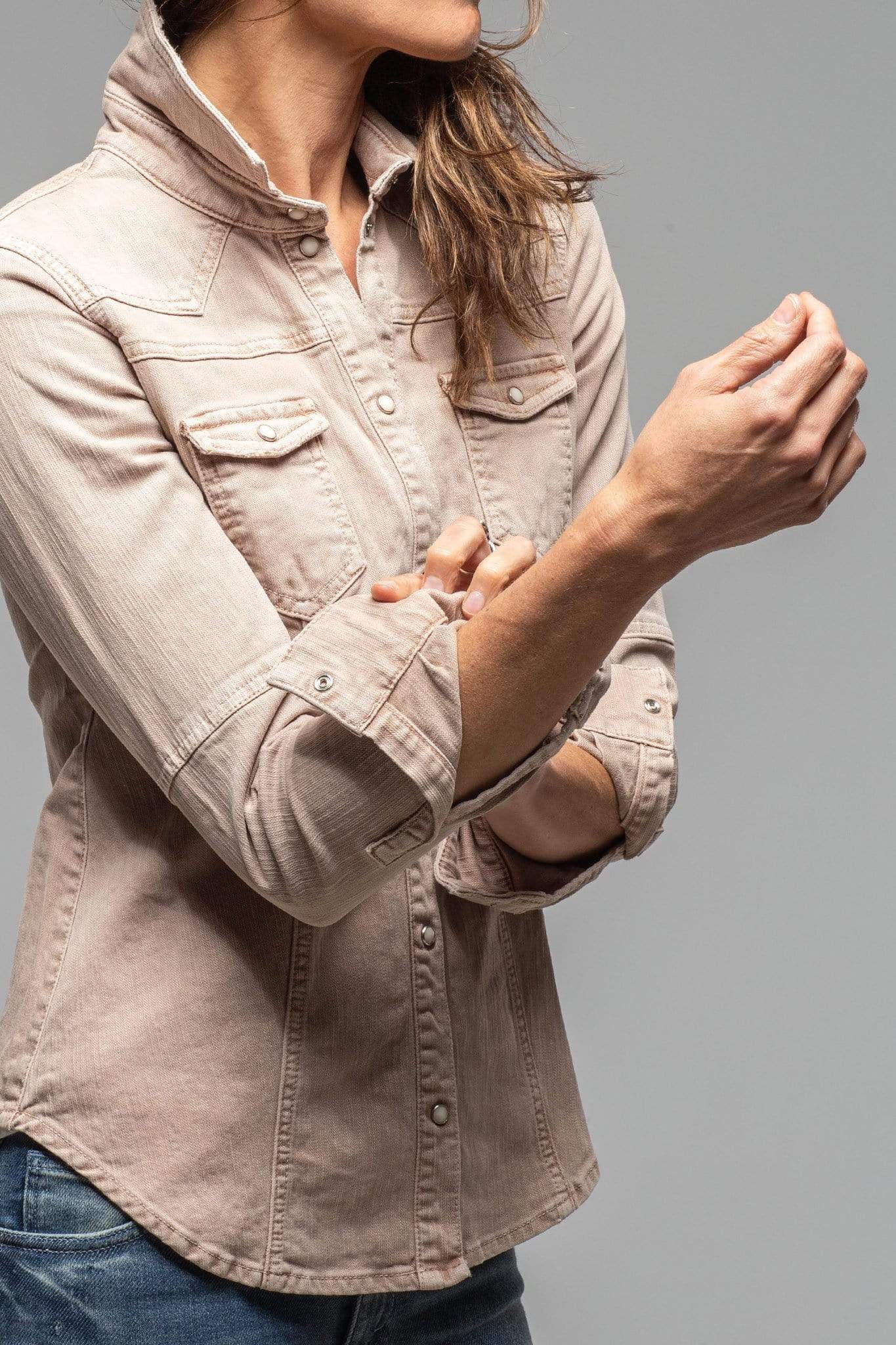 Sweetwater Stone Wash Denim Shirt In Desert - AXEL'S