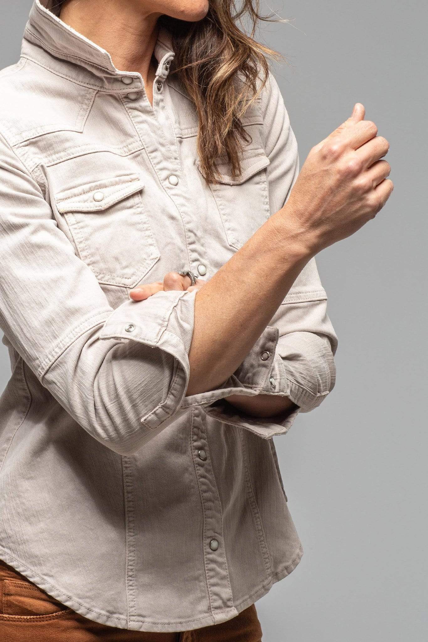 Sweetwater Stone Wash Denim Shirt In Sasso - AXEL'S