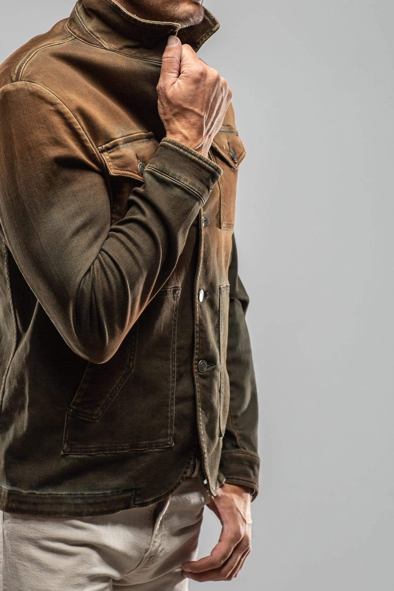 Tennessee Jacket In Ruggine Overdye - AXEL'S