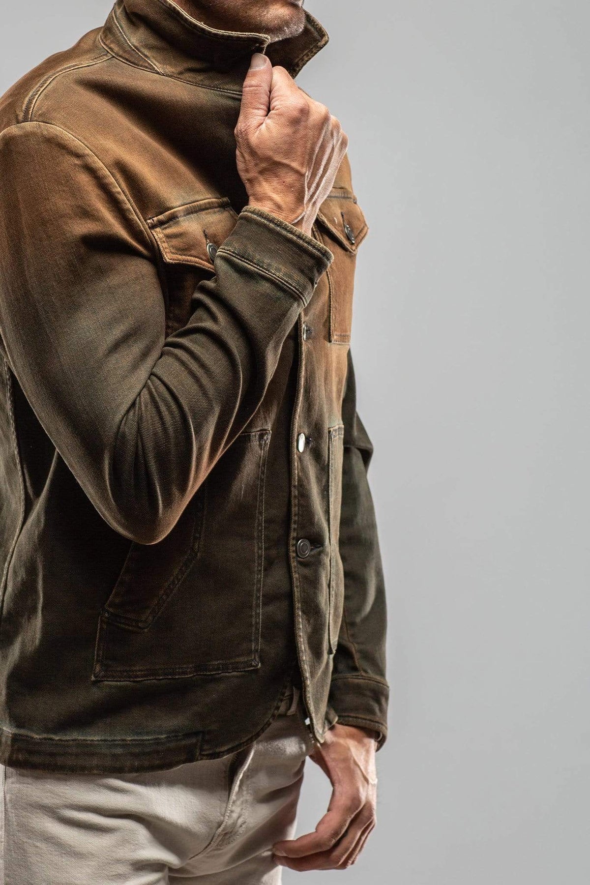 Tennessee Jacket In Ruggine Overdye - AXEL'S