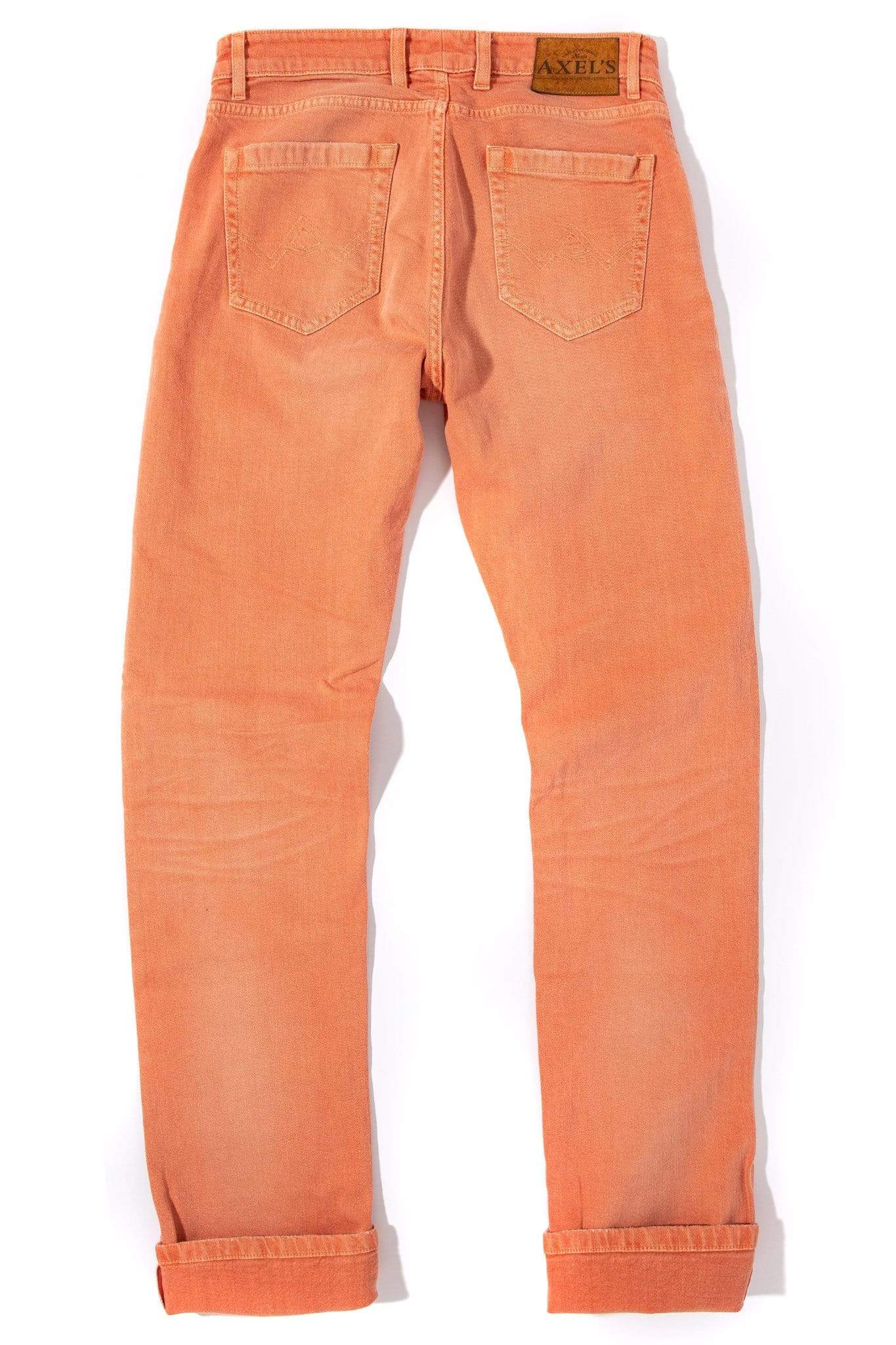 Tucson Selvedge Denim In Tangerine - AXEL'S