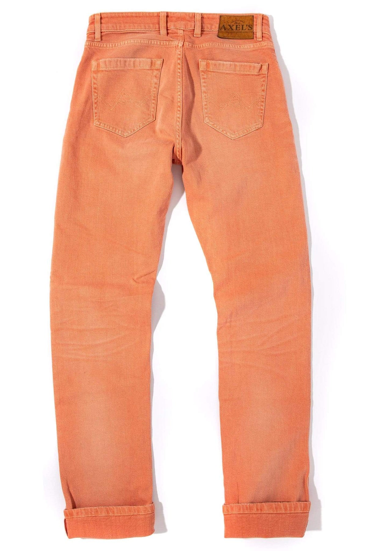 Tucson Selvedge Denim In Tangerine - AXEL'S