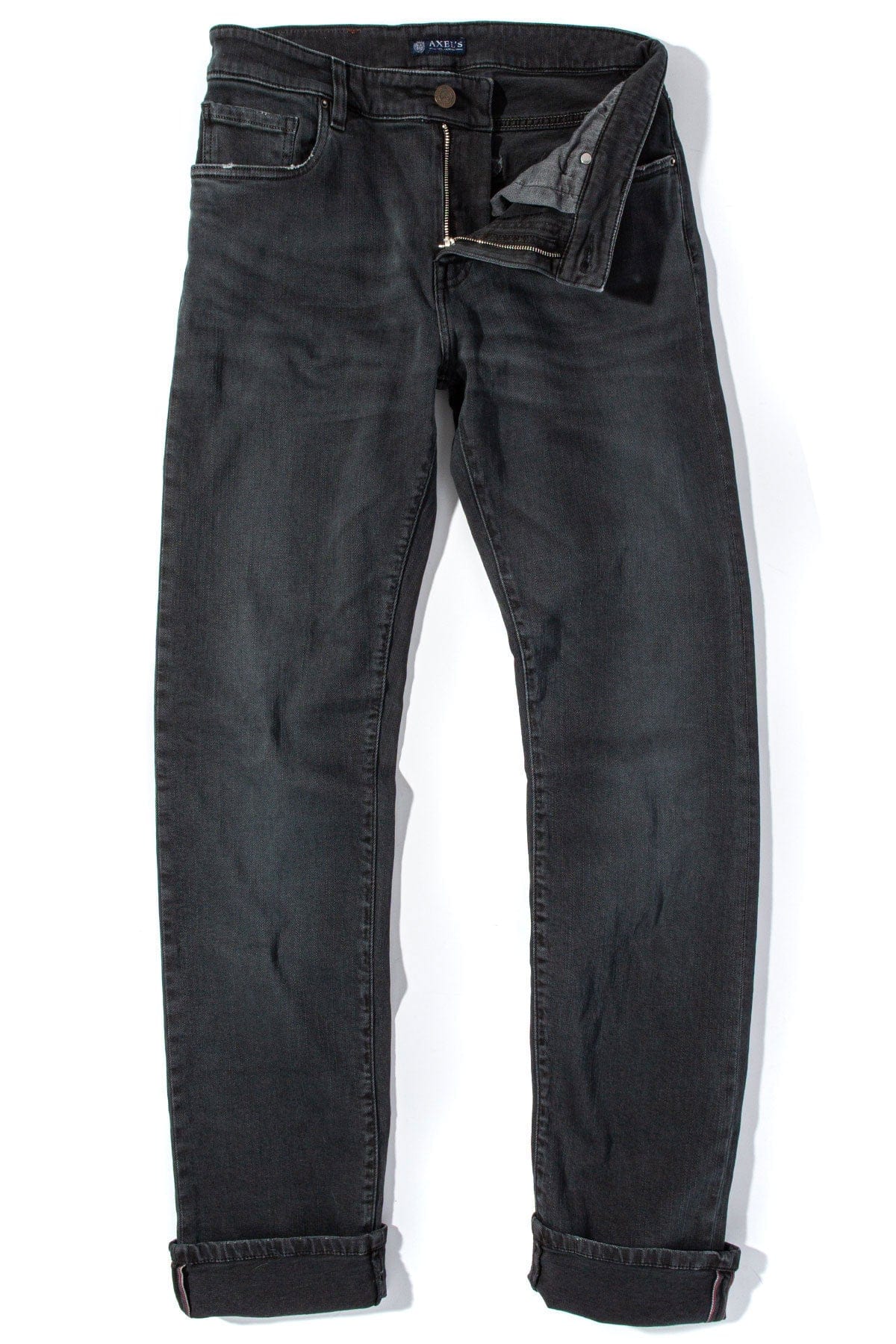 Tucson Selvedge Denim In Anthracite - AXEL'S