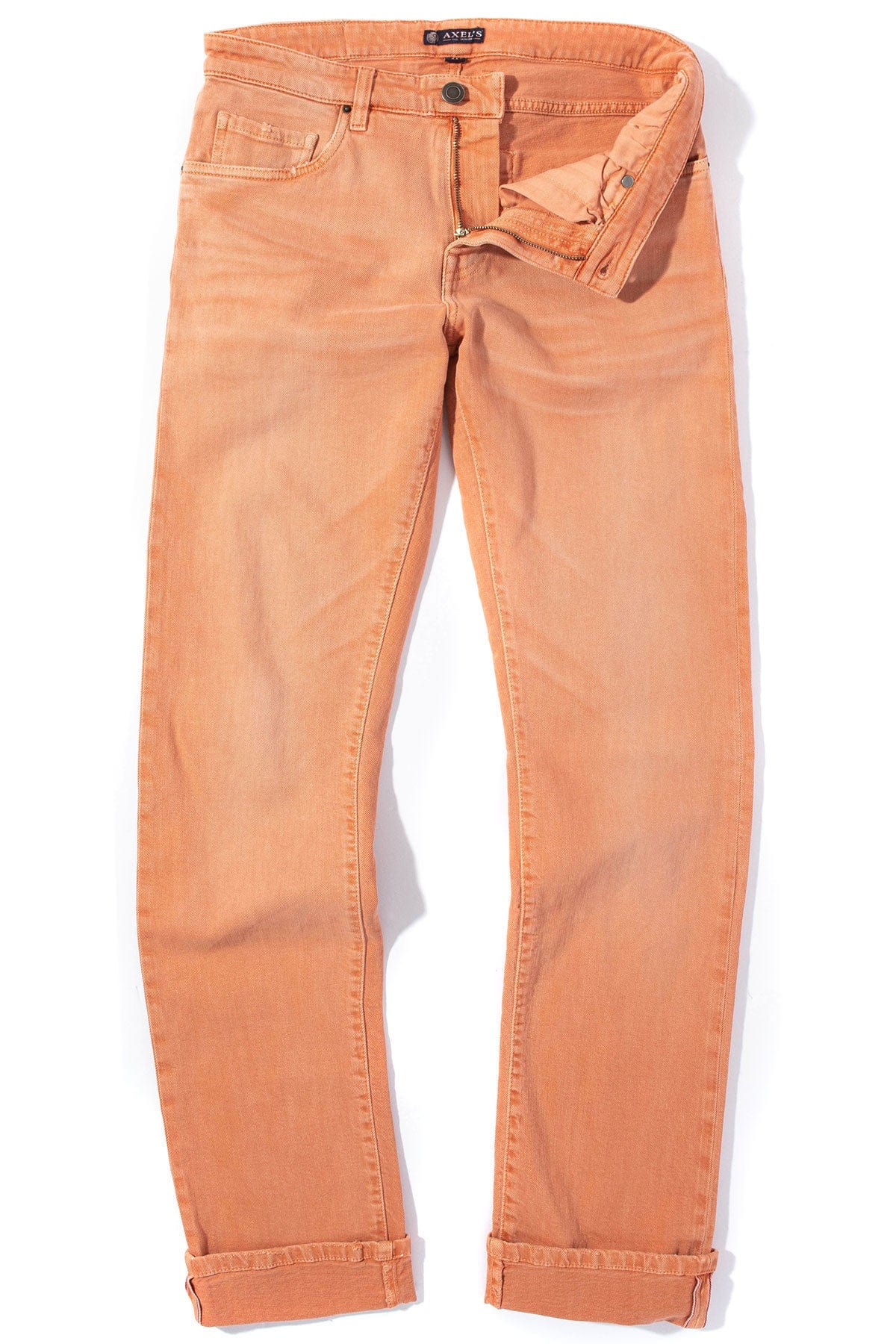 Tucson Selvedge Denim In Arancio - AXEL'S