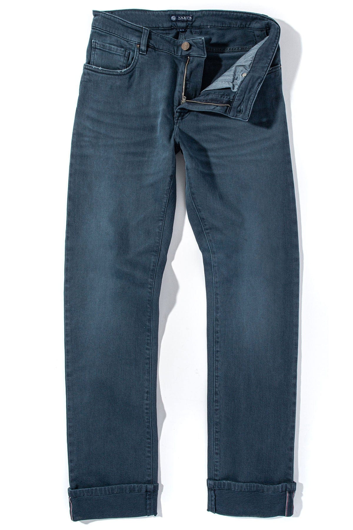 Tucson Selvedge Denim In Blu Oxford - AXEL'S