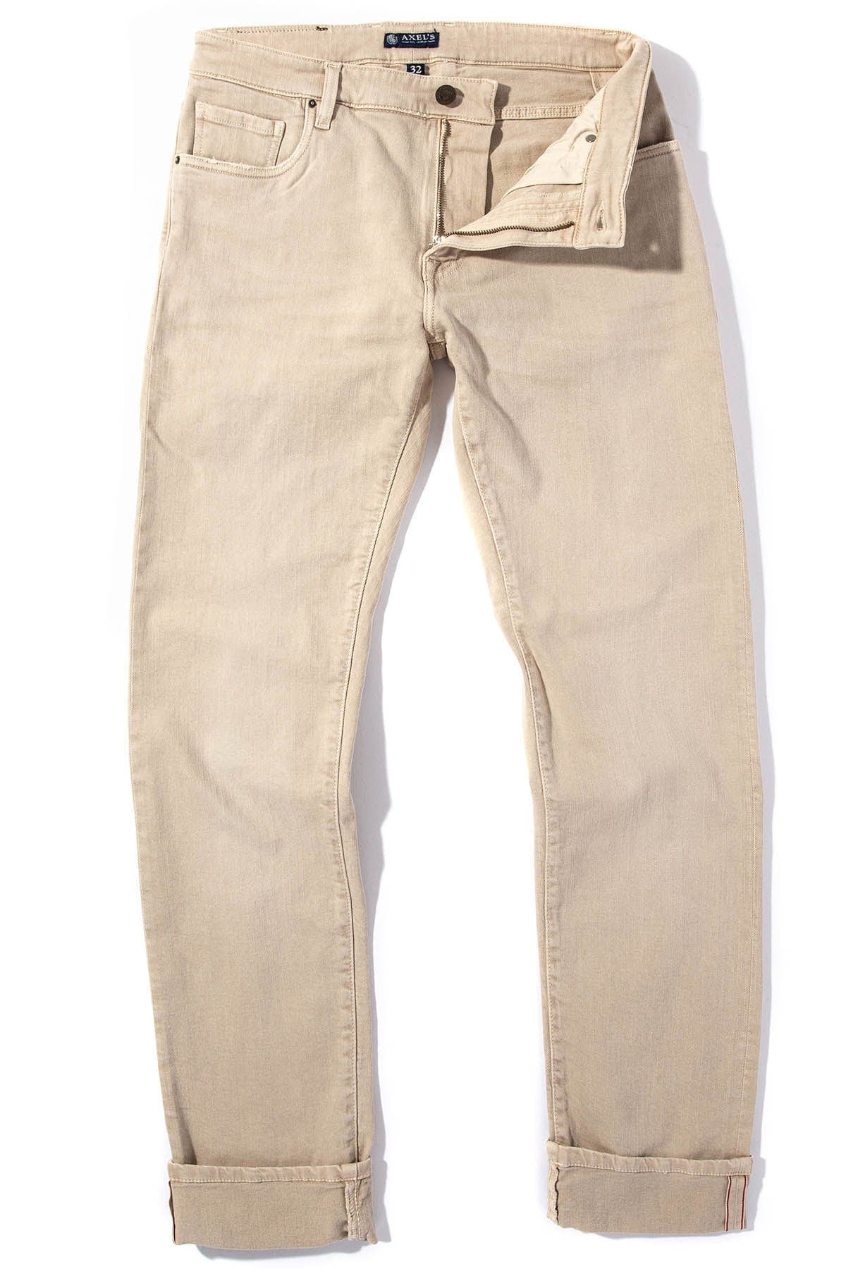 Tucson Selvedge Denim In Ecru - AXEL'S
