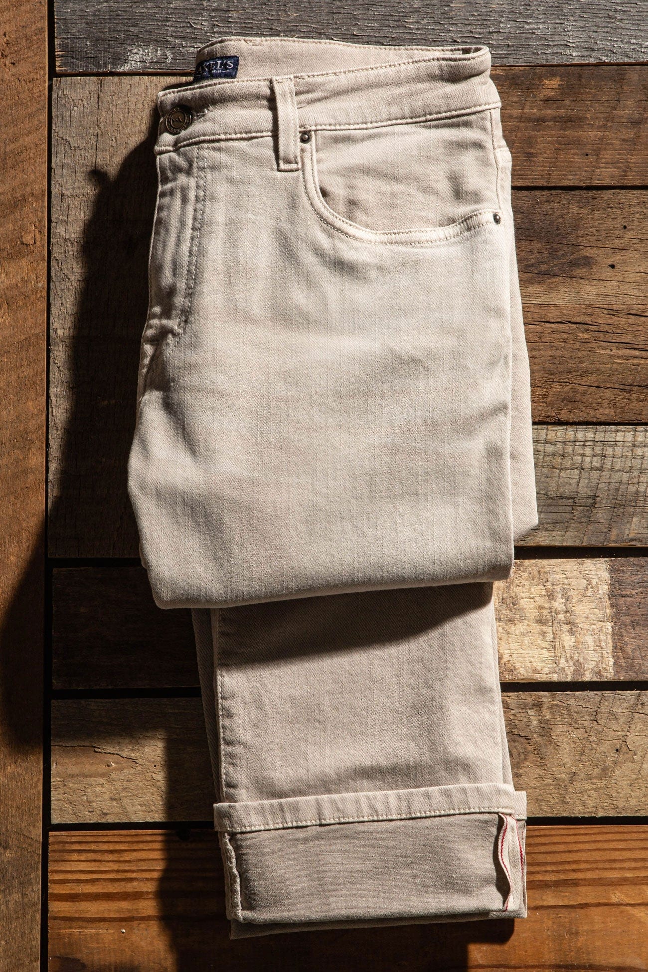 Tucson Selvedge Denim In Ecru - AXEL'S