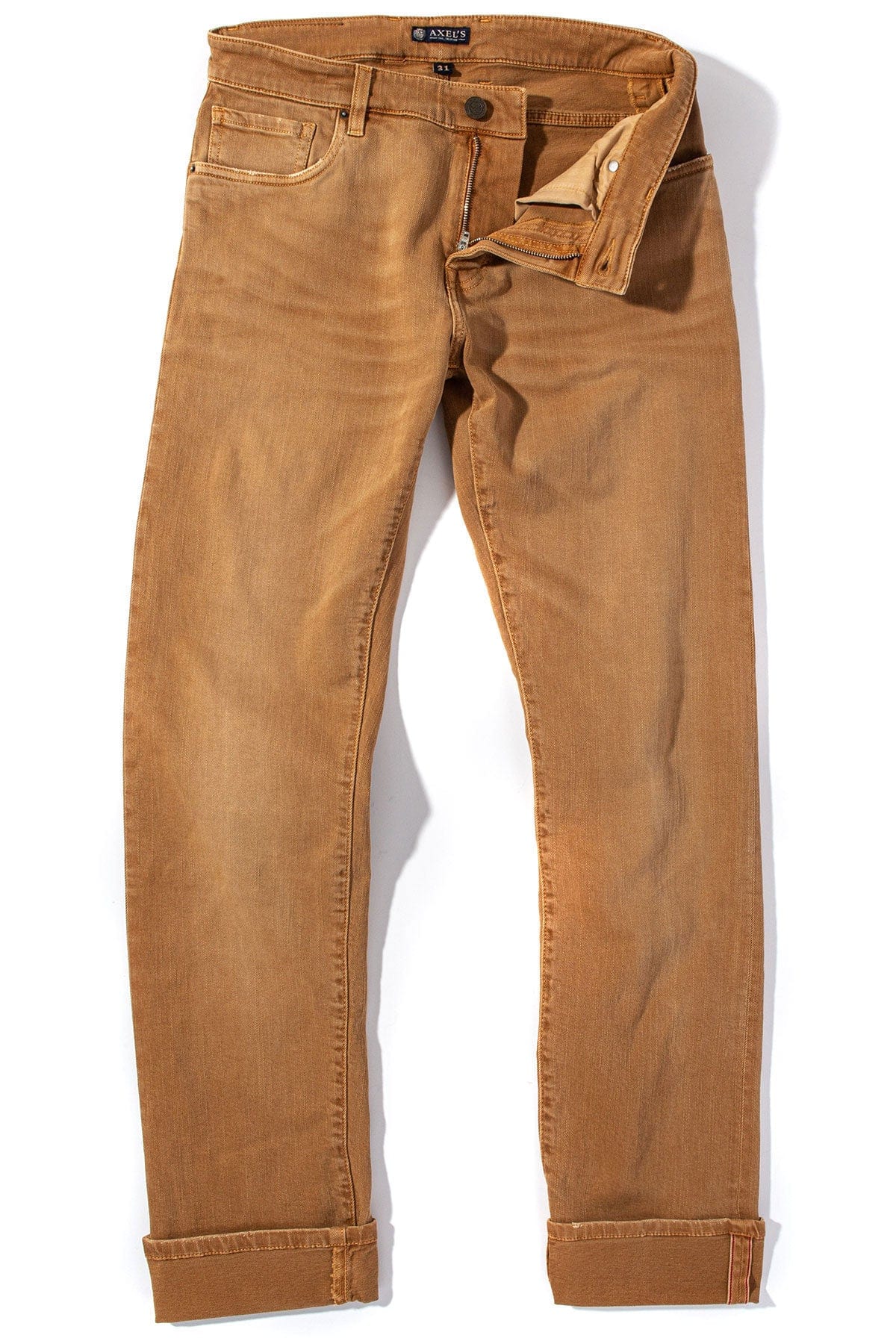 Tucson Selvedge Denim In Gold - AXEL'S