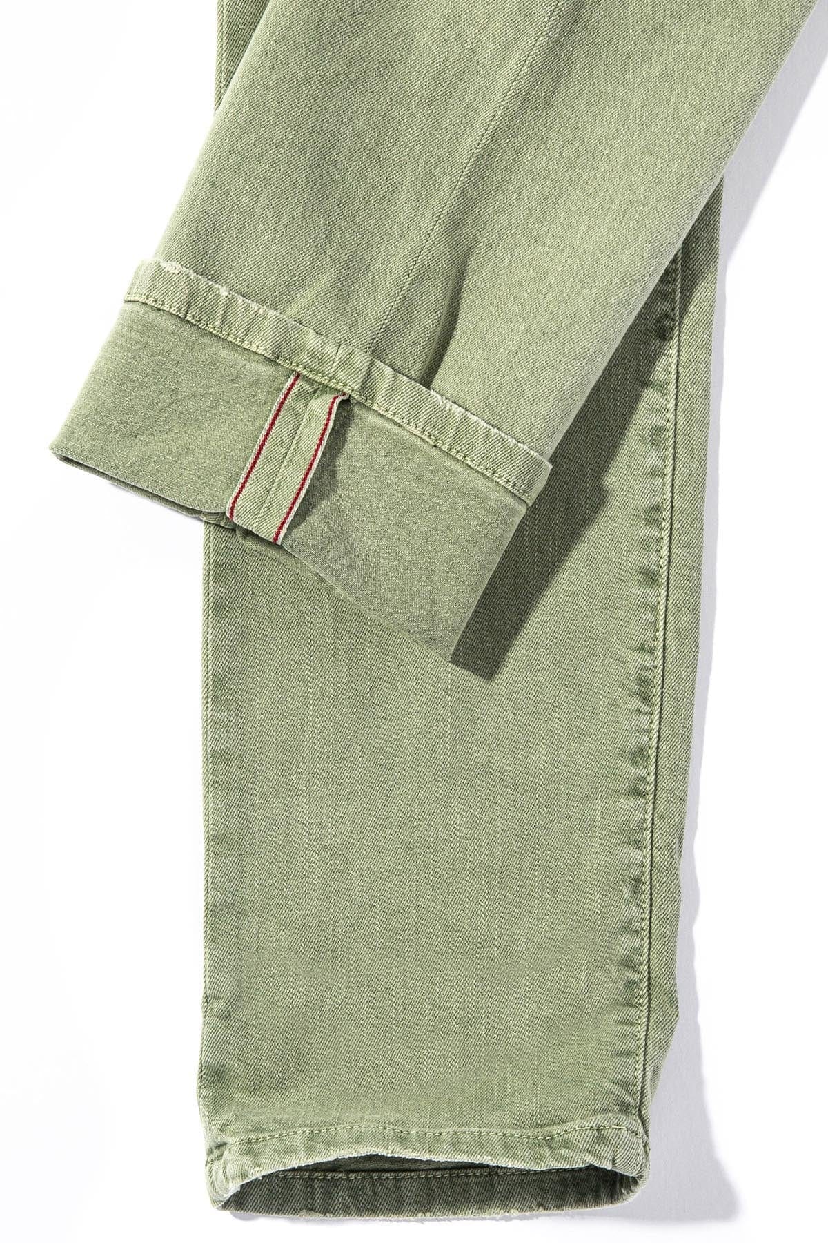 Tucson Selvedge Denim In Menta - AXEL'S