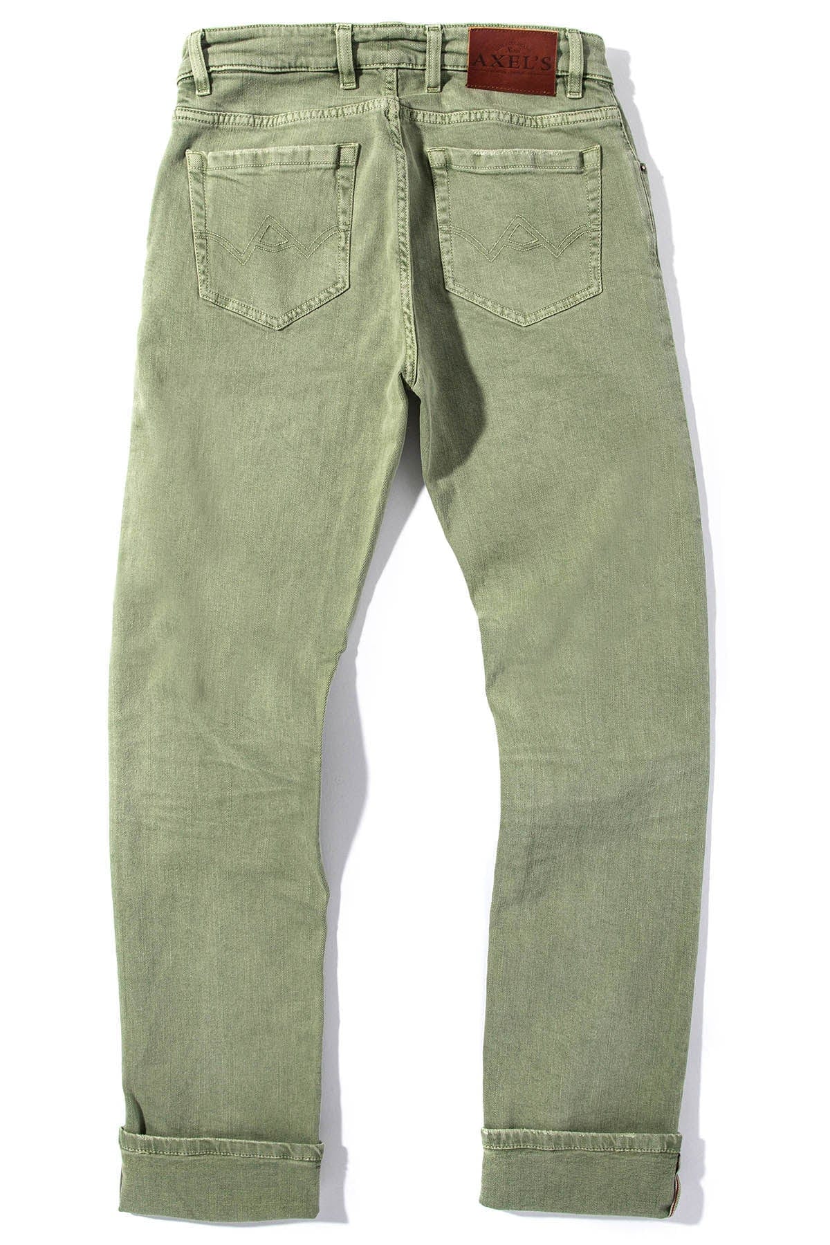 Tucson Selvedge Denim In Menta - AXEL'S