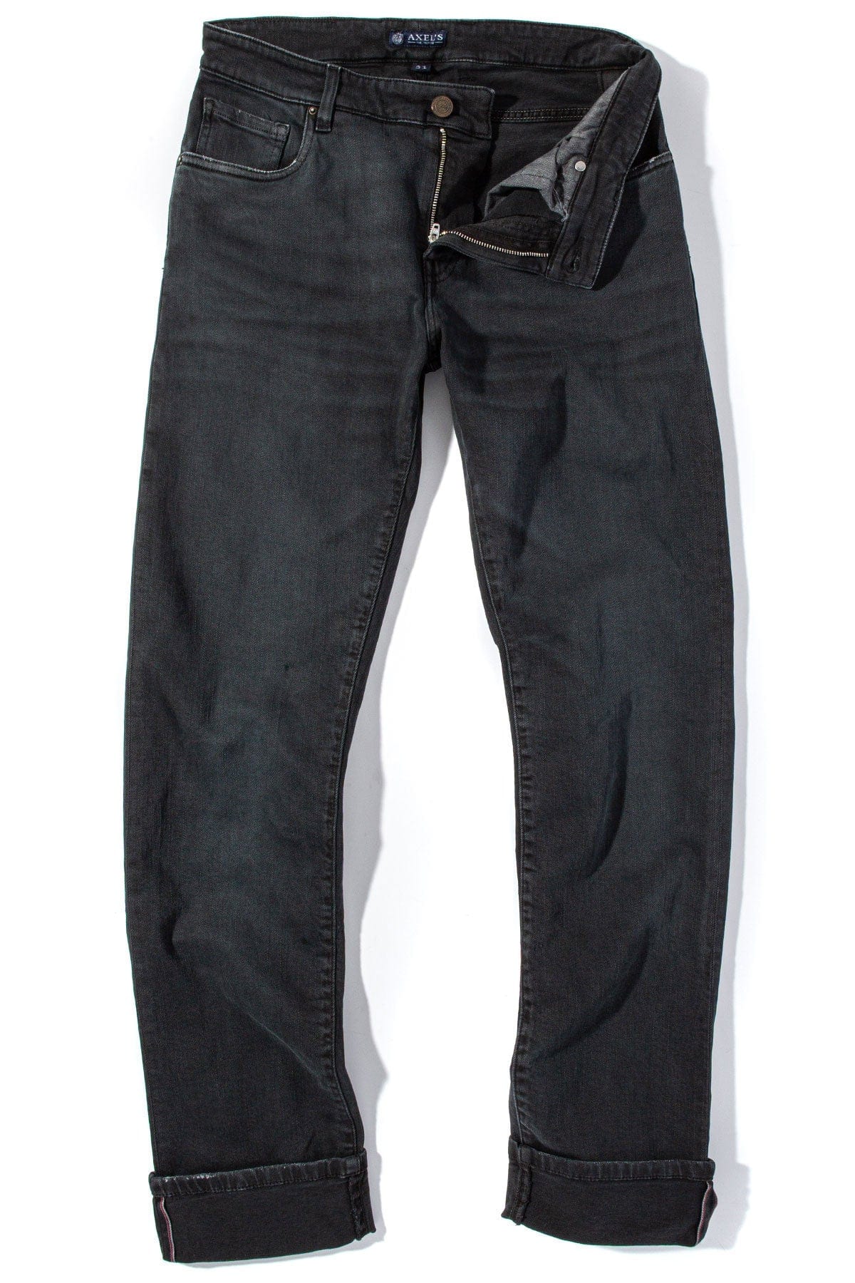 Tucson Selvedge Denim In Nero - AXEL'S